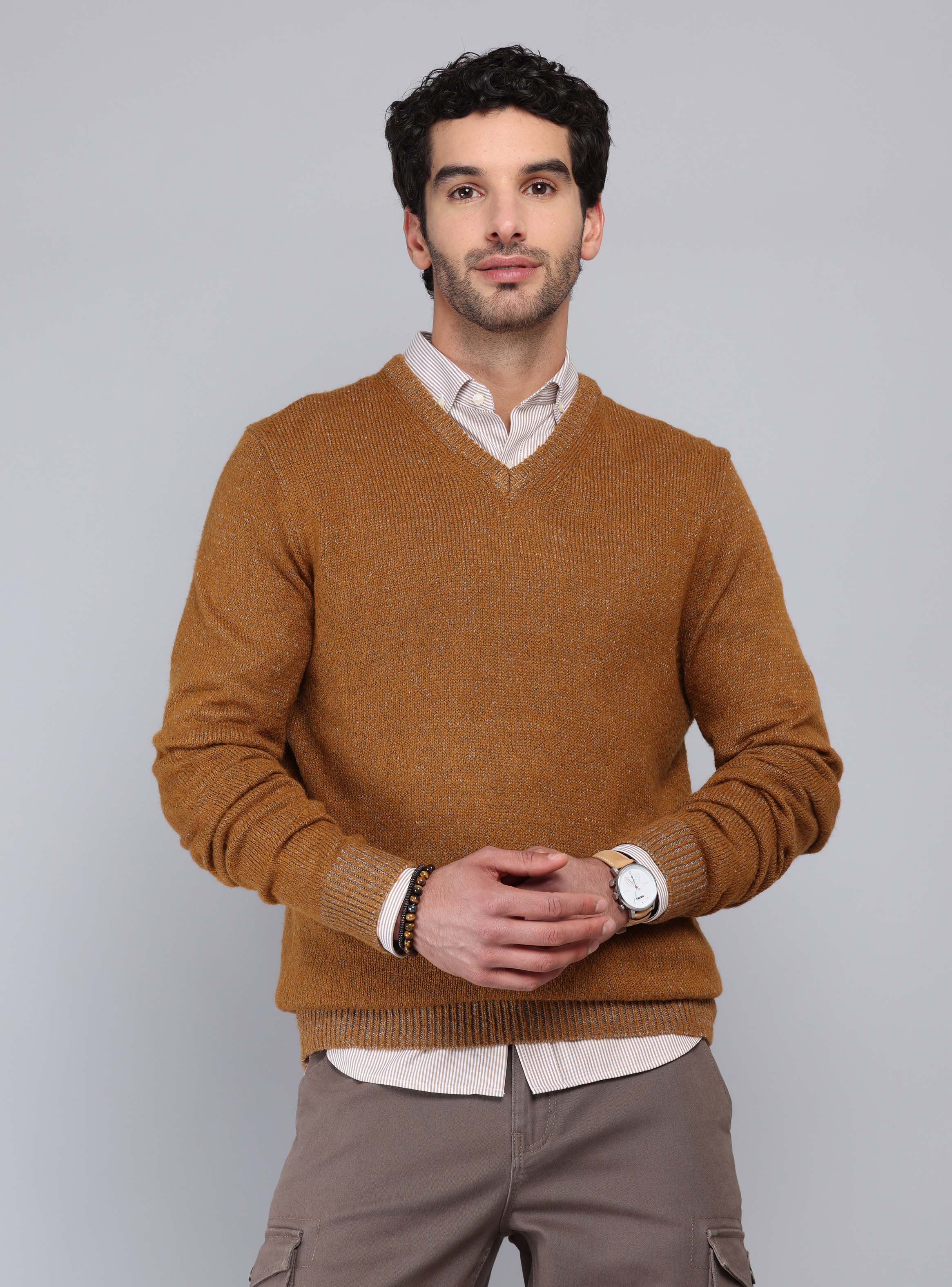 SWEATER CUELLO V PIERO BUTTI - 1