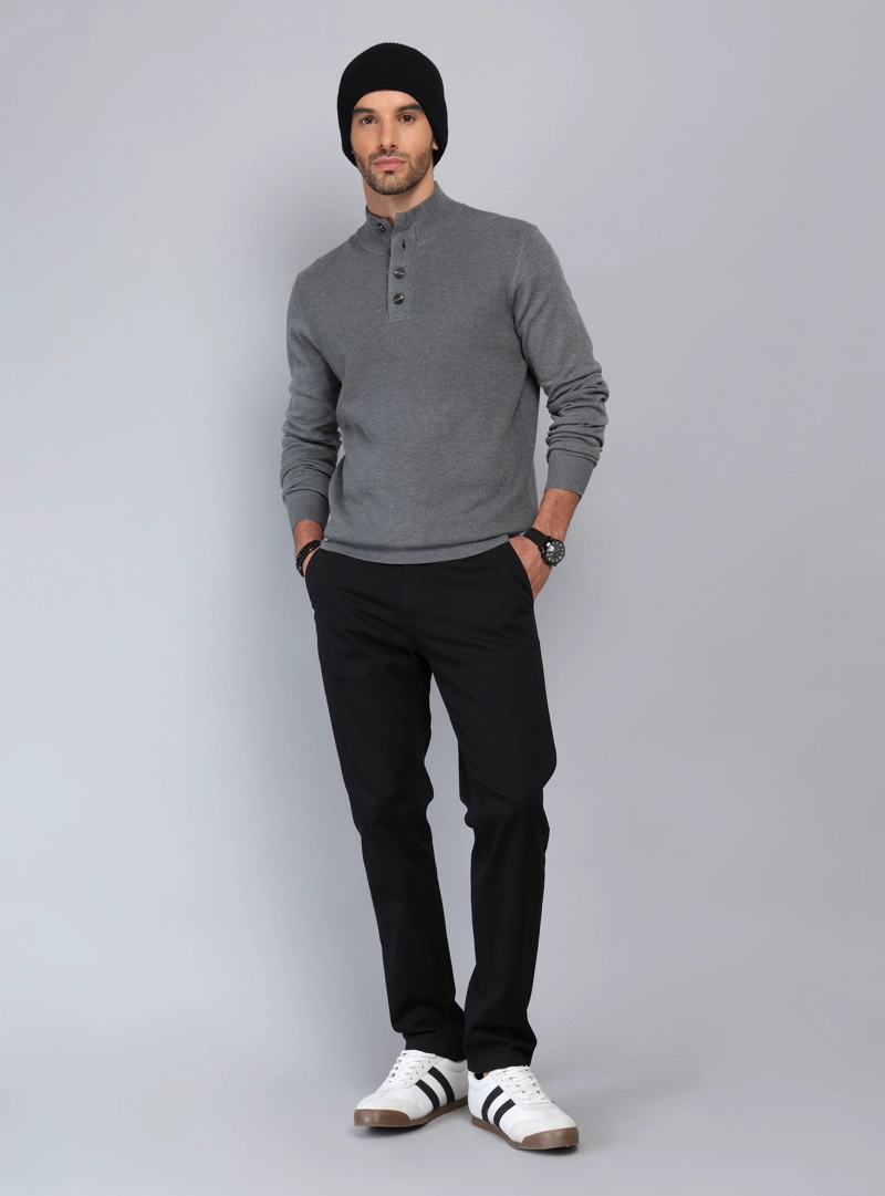 SWEATER TEXTURADO CUELLO ALTO PIERO BUTTI - 4