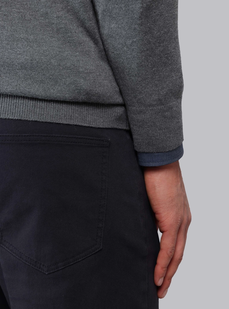 SWEATER LISO CUELLO V PIERO BUTTI - 5