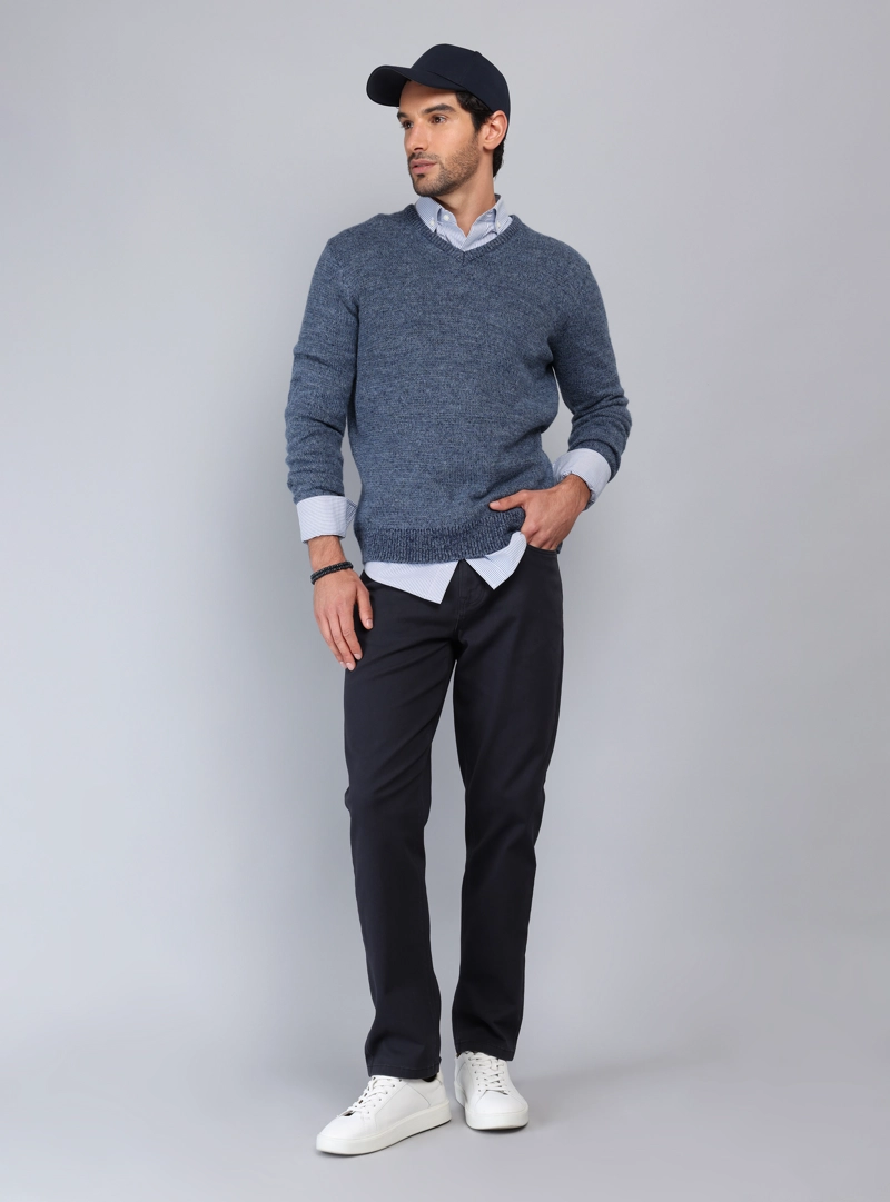 SWEATER CUELLO V PIERO BUTTI - 4