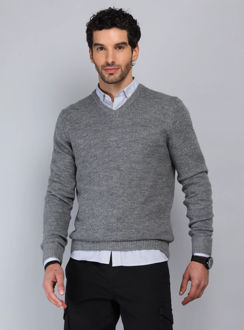 SWEATER CUELLO V PIERO BUTTI - 1