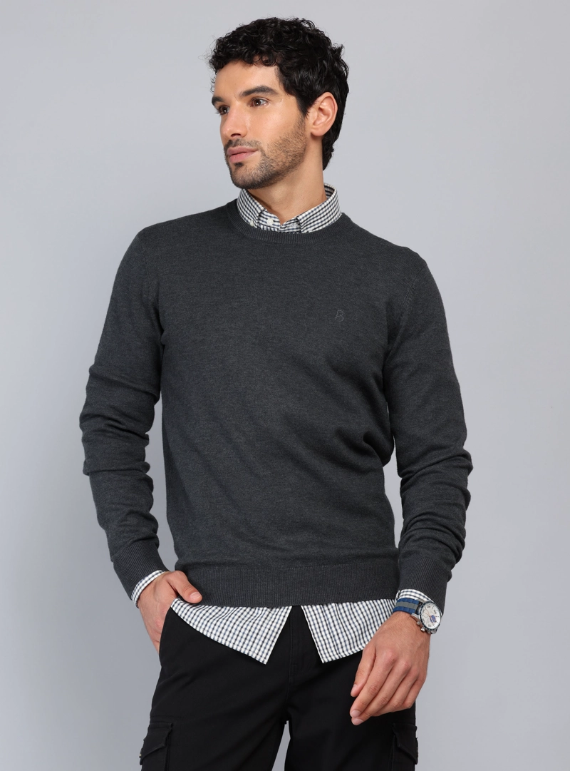 SWEATER CUELLO REDONDO PIERO BUTTI - 1