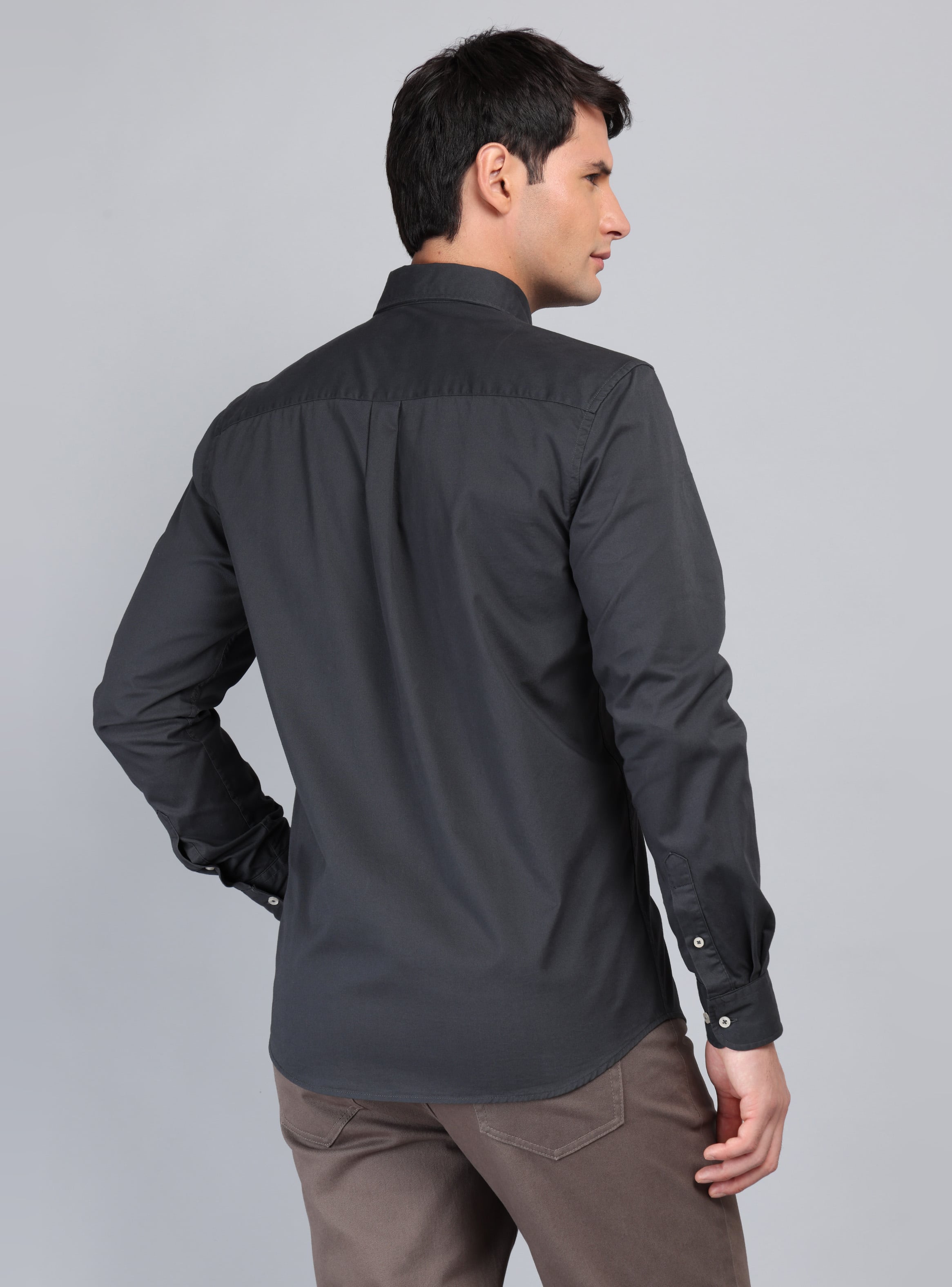 CAMISA LISA REGULAR FIT CARBON ARROW - 2