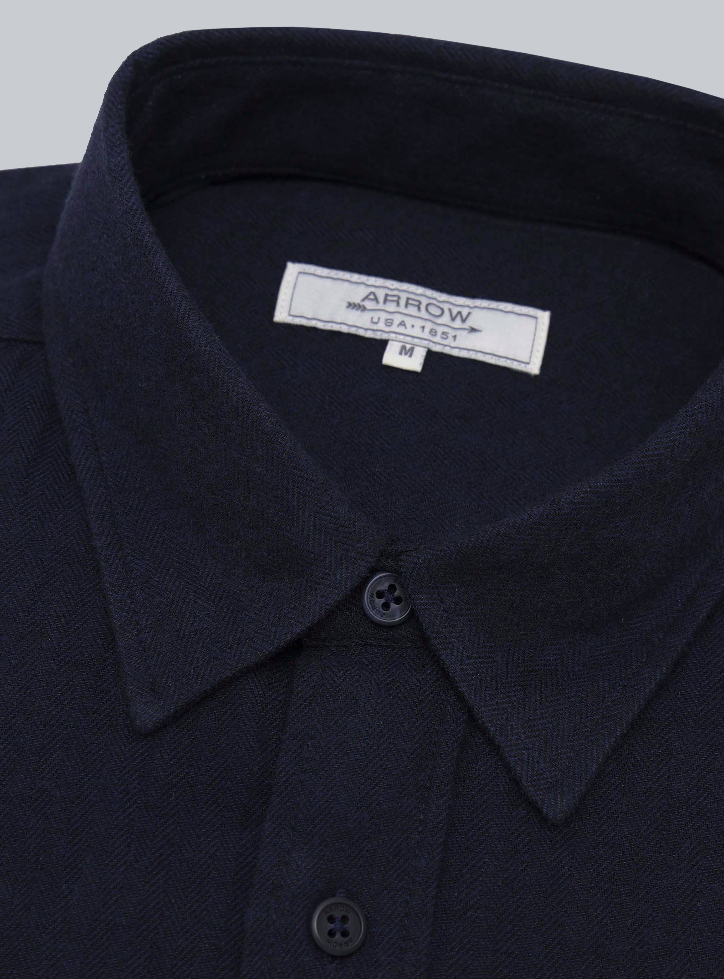 CAMISA TEXTURADA REGULAR FIT AZUL MARINO ARROW - 5