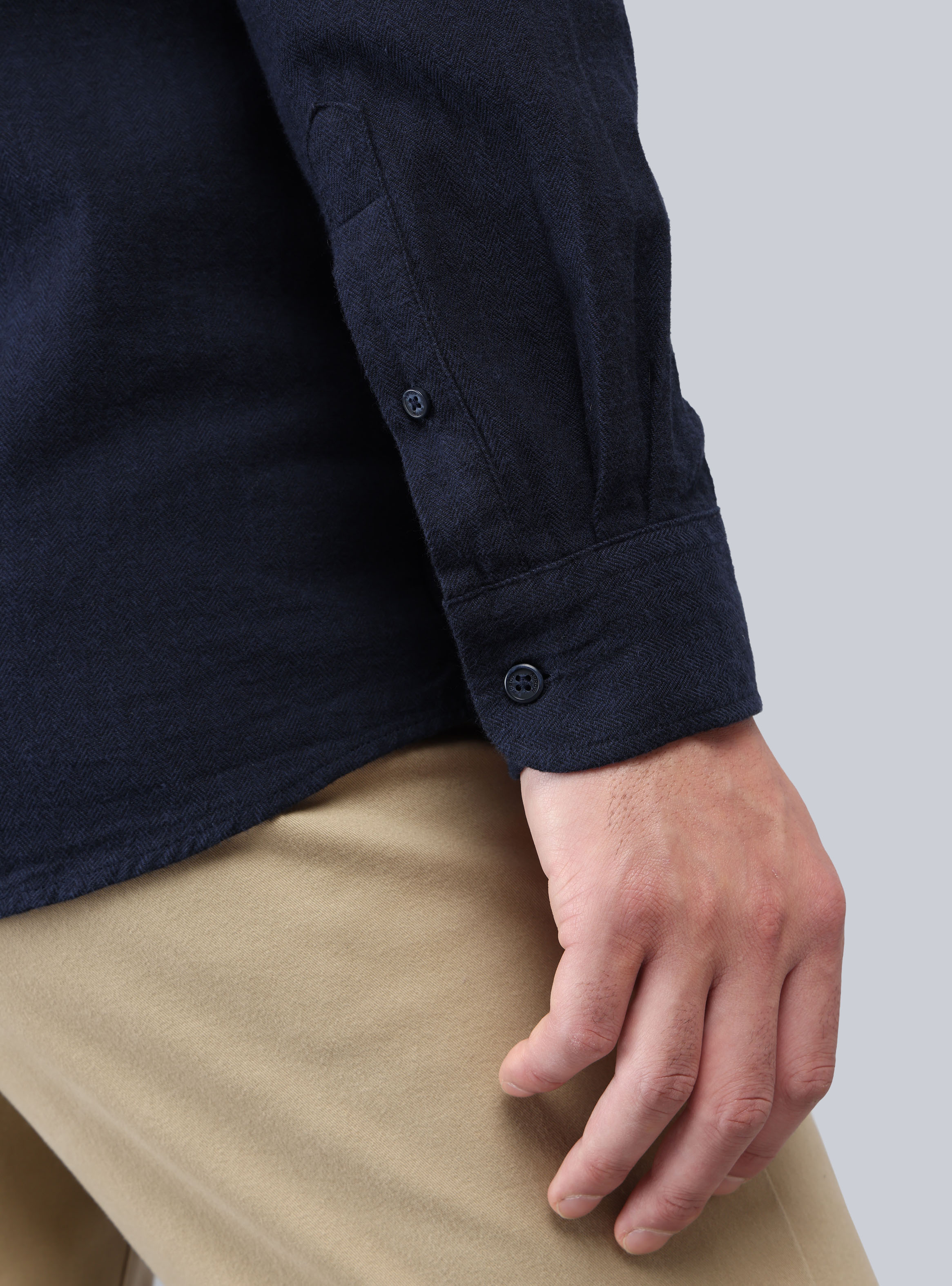 CAMISA TEXTURADA REGULAR FIT AZUL MARINO ARROW - 6