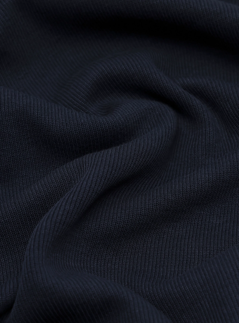 POLERA RIB MANGA LARGA REGULAR FIT AZUL MARINO ARROW - 6