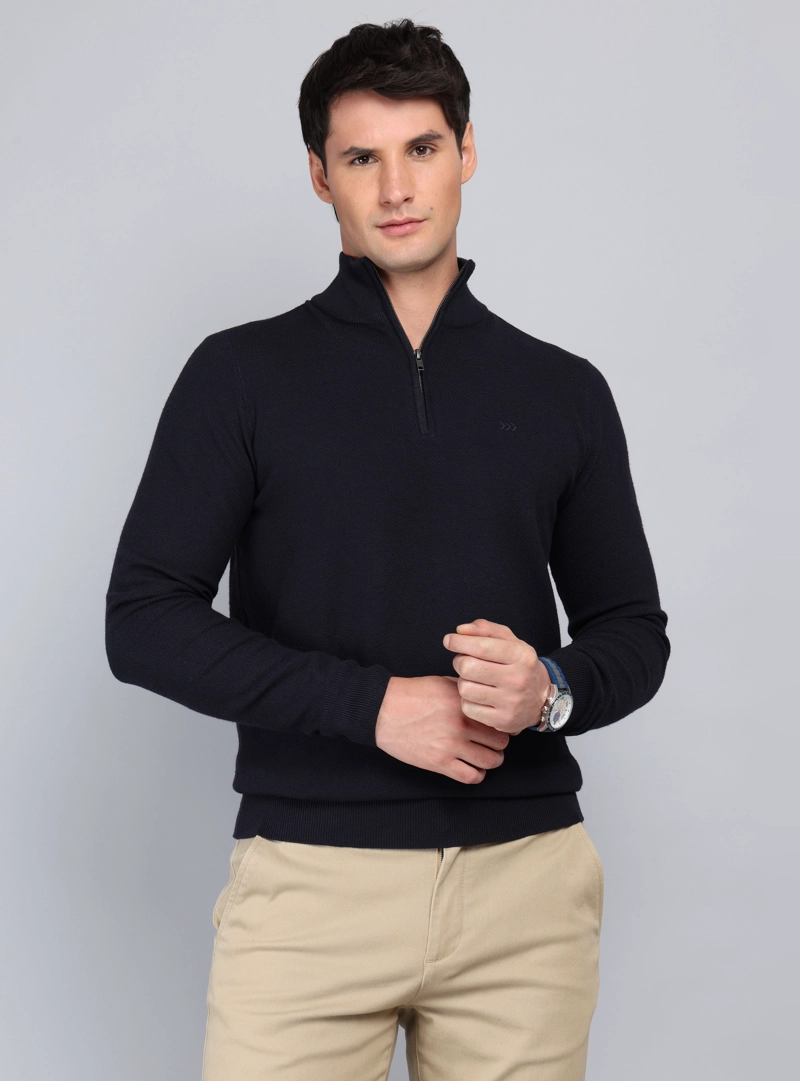 ARROW SWEATER CUELLO ALTO REGULAR FIT AZUL MARINO ARROW