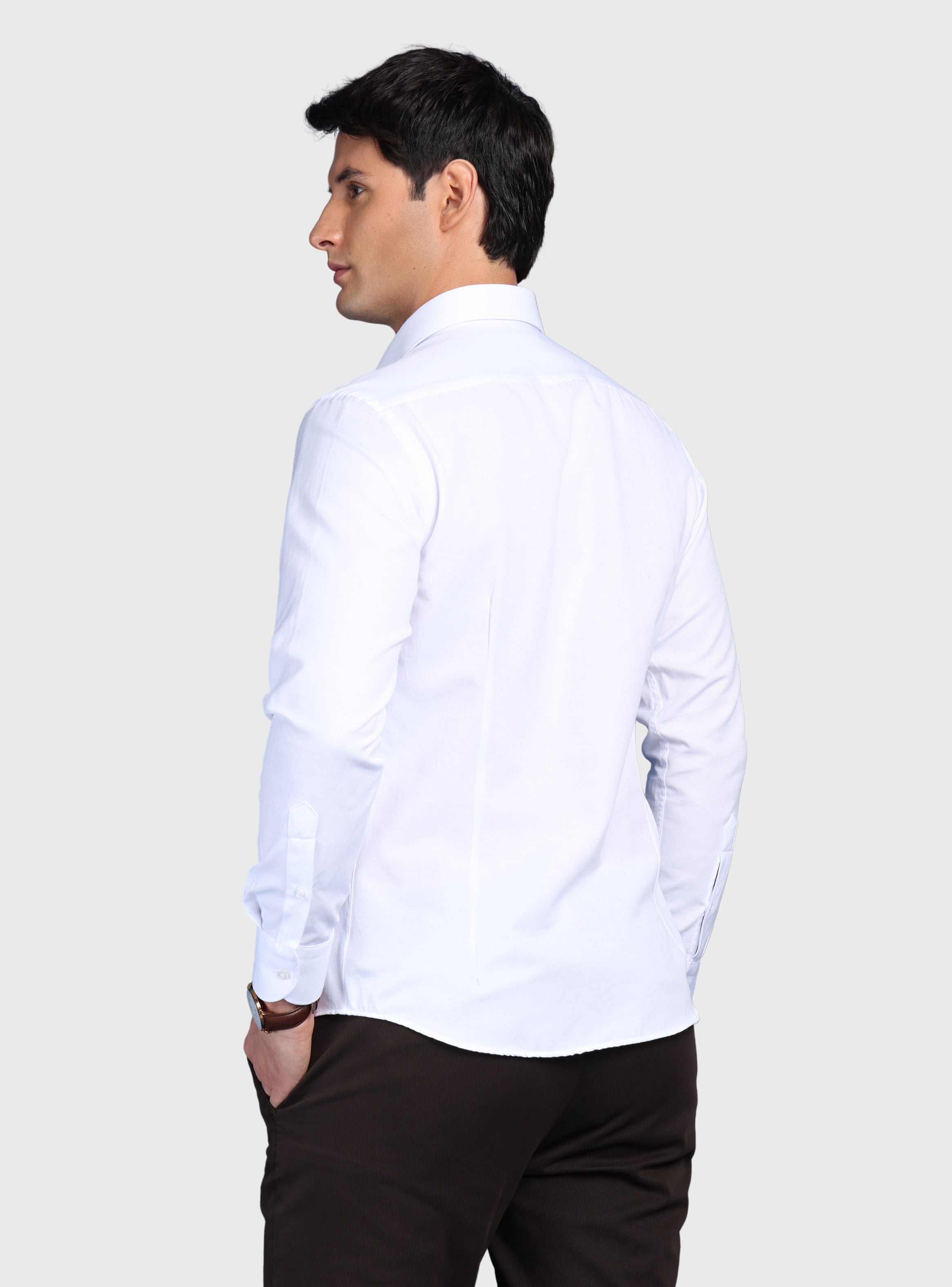 CAMISA LISA SLIM FIT BLANCO ARROW - 2