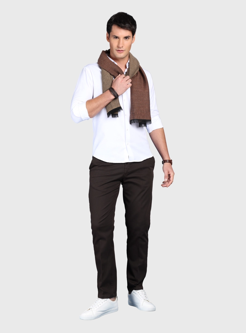 CAMISA LISA SLIM FIT BLANCO ARROW - 4