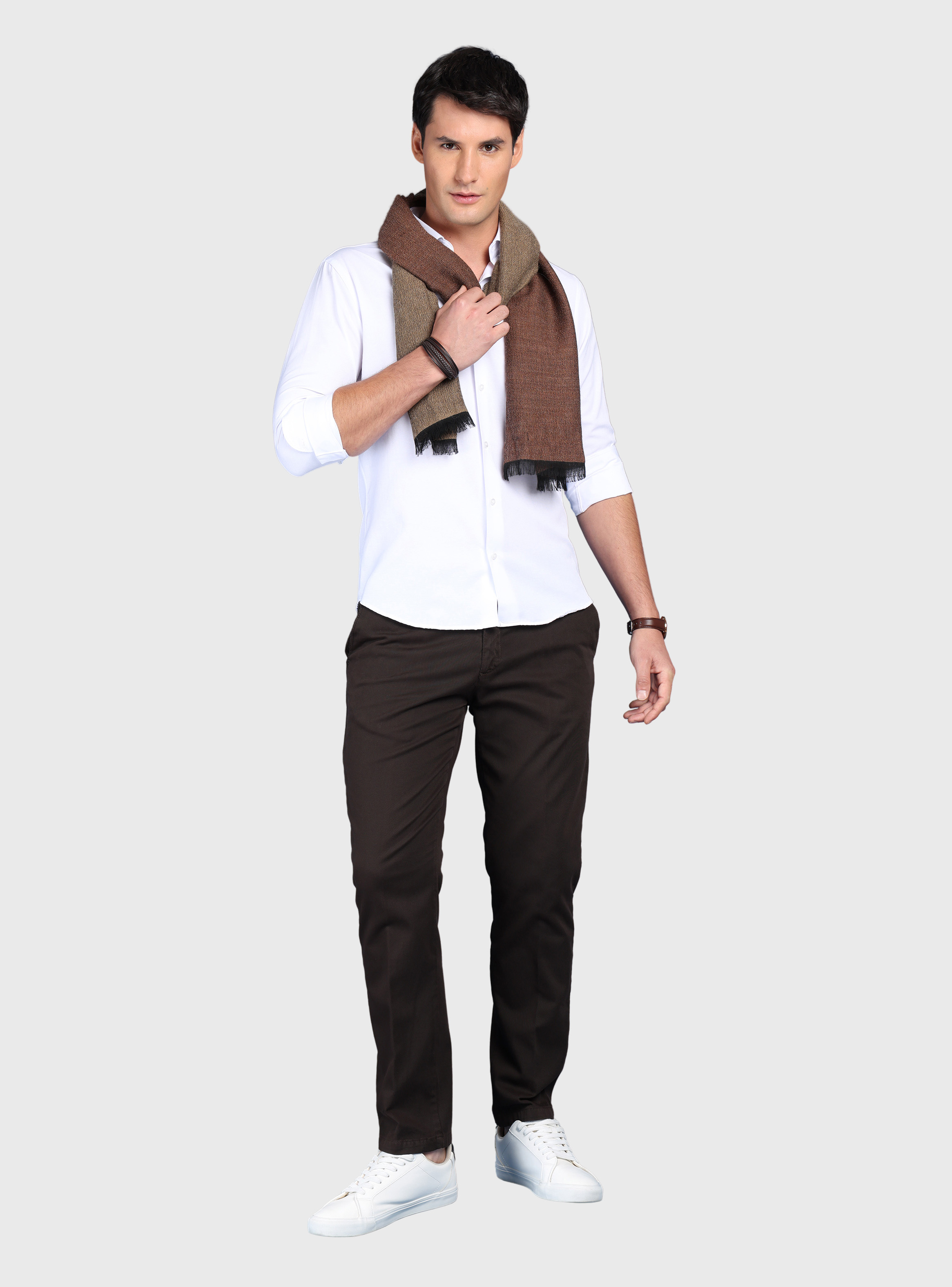 CAMISA LISA SLIM FIT BLANCO ARROW - 4