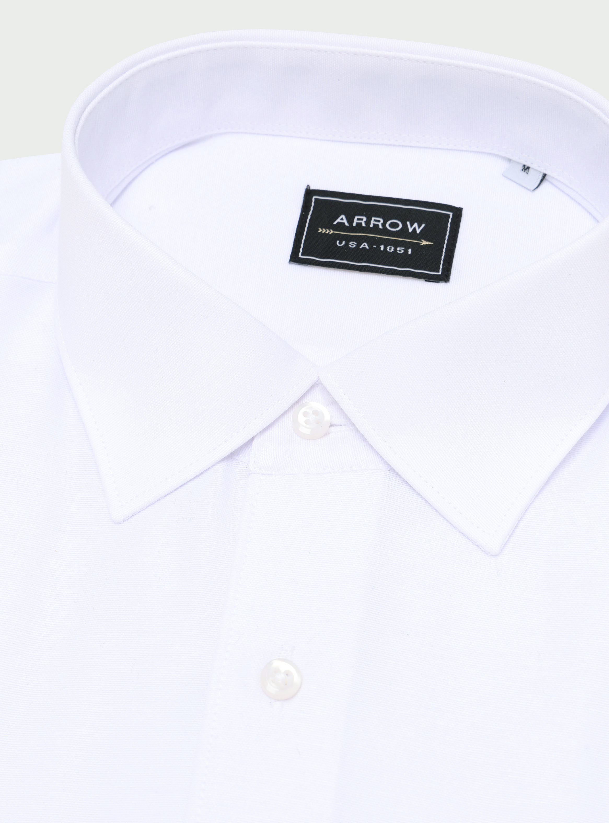 CAMISA LISA SLIM FIT BLANCO ARROW - 5