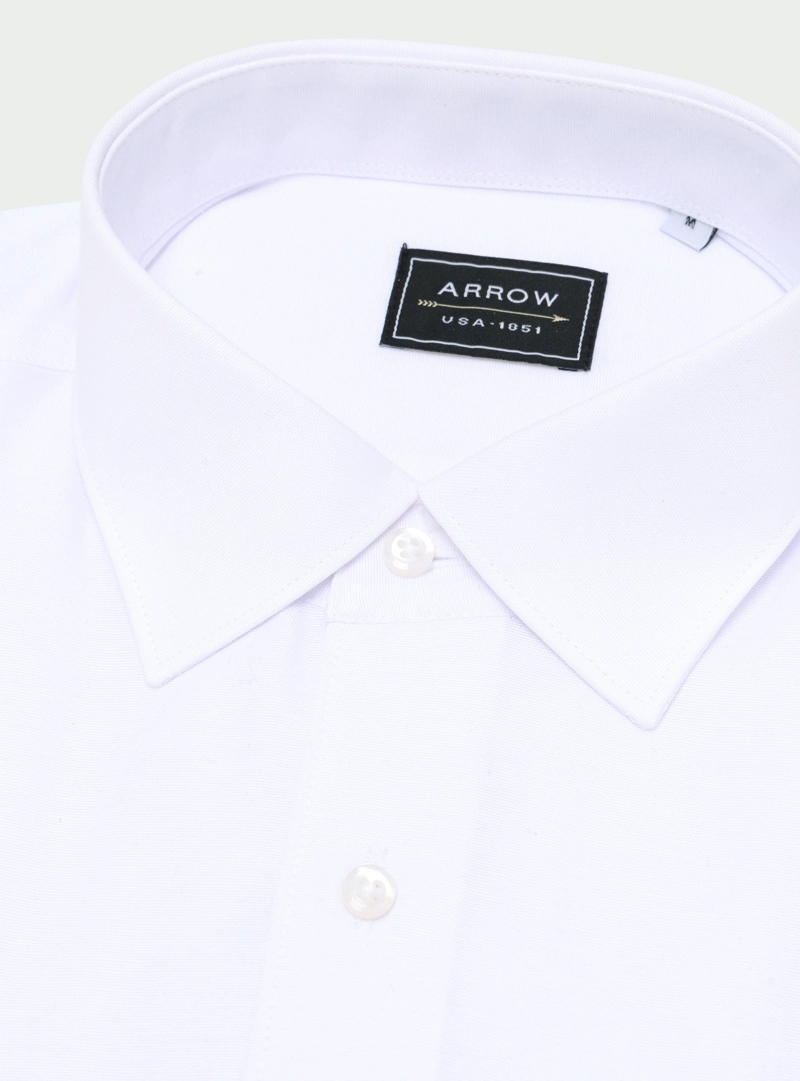 CAMISA LISA SLIM FIT BLANCO ARROW - 5