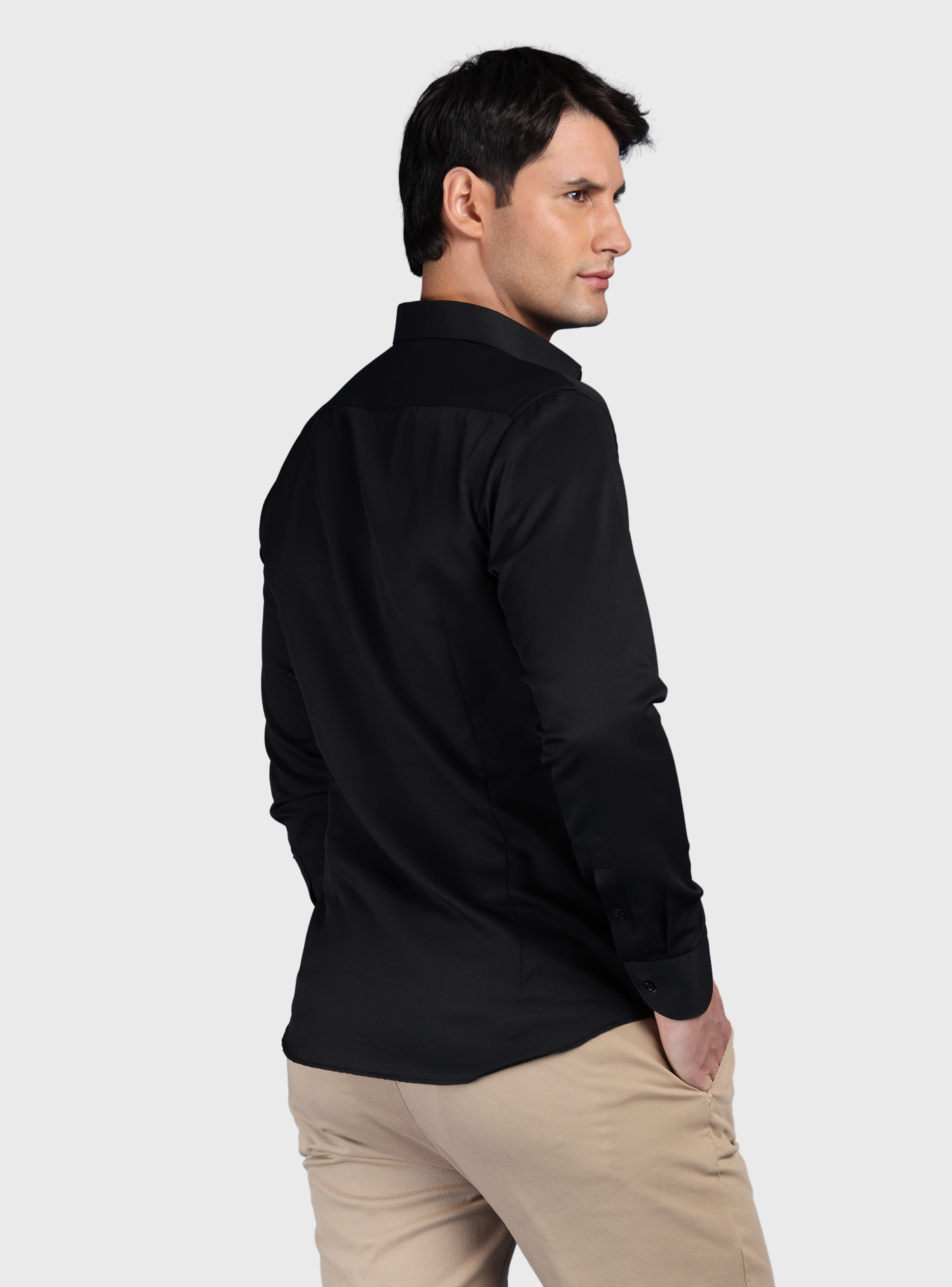 CAMISA TEXTURADA SLIM FIT NEGRO ARROW - 2