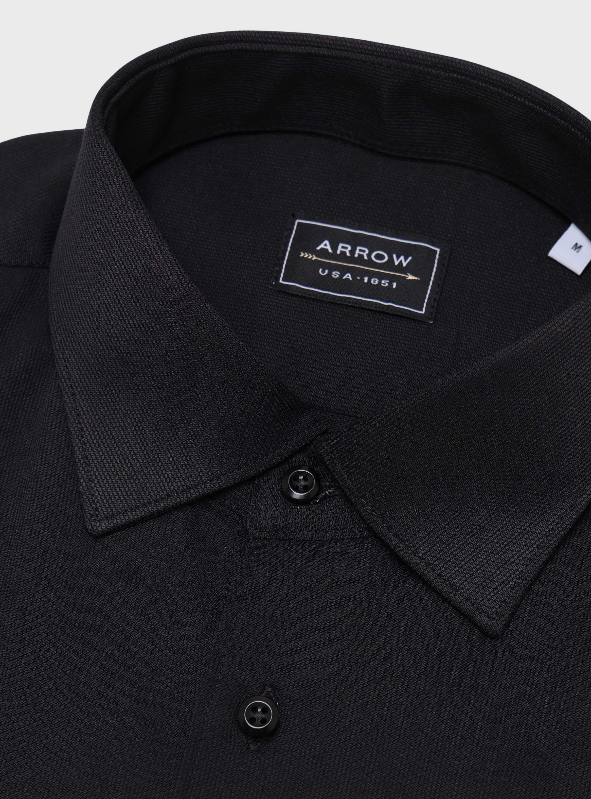 CAMISA TEXTURADA SLIM FIT NEGRO ARROW - 5