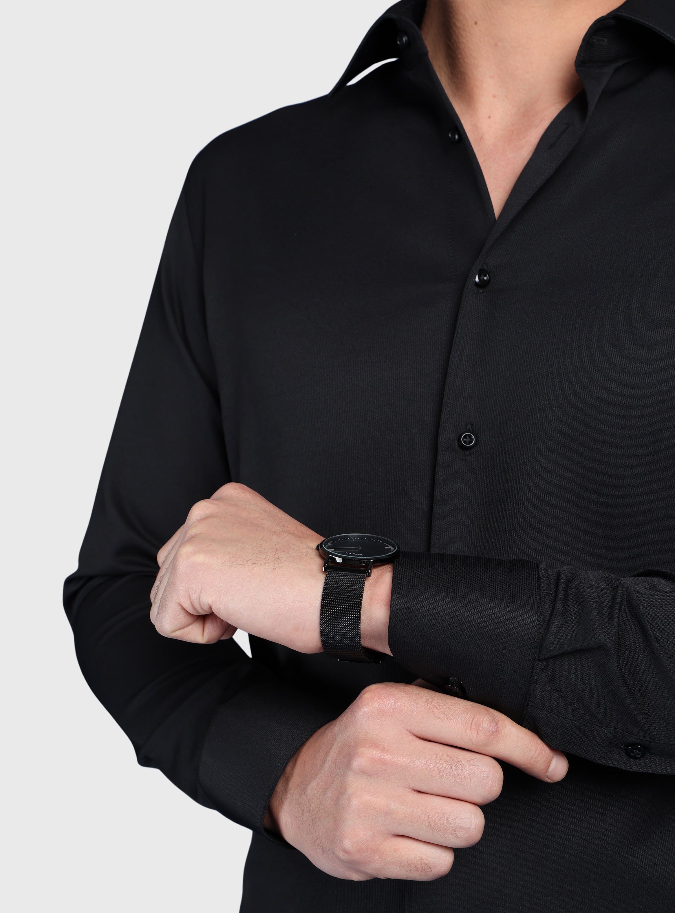 CAMISA TEXTURADA SLIM FIT NEGRO ARROW - 6