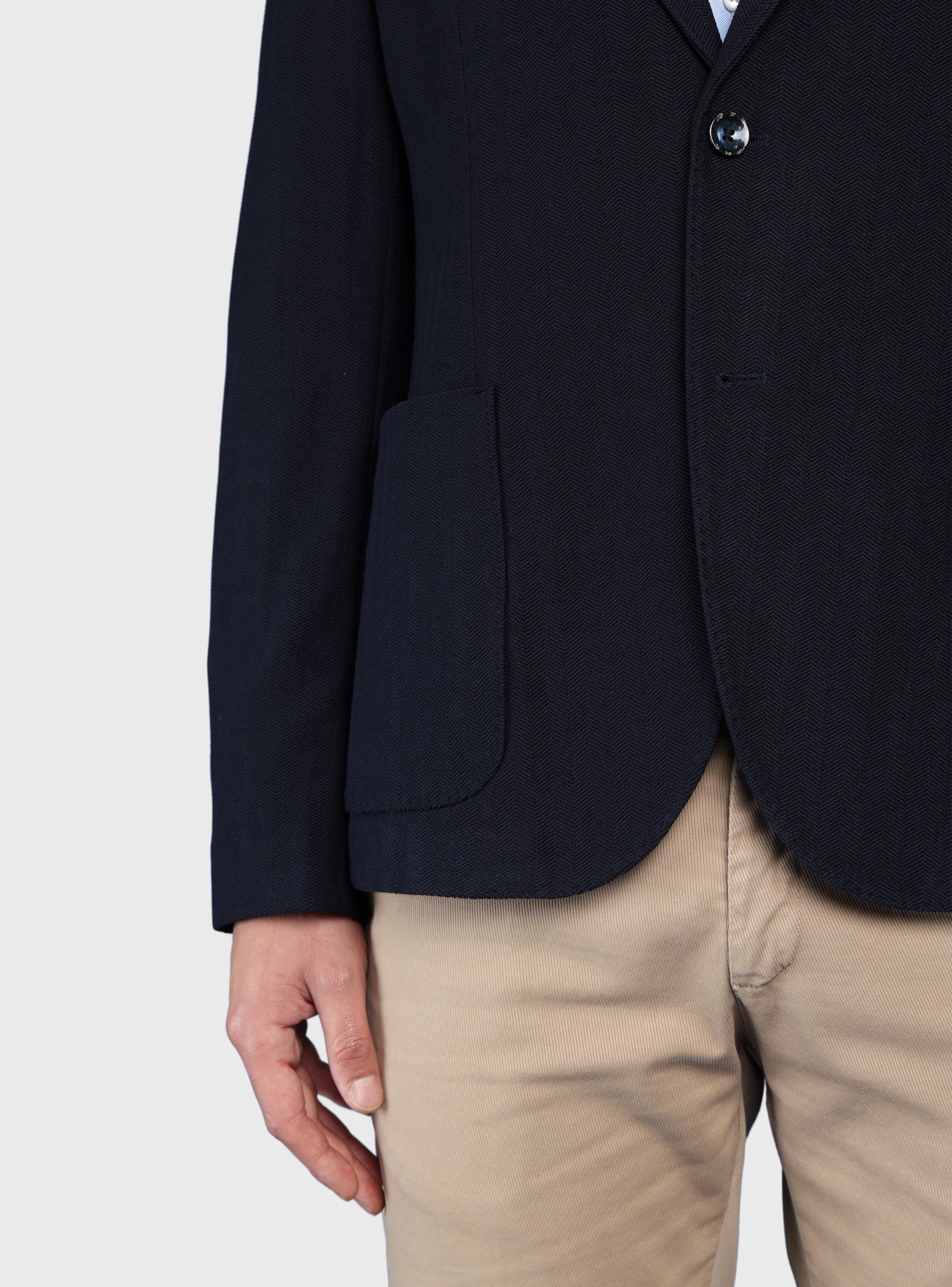 BLAZER TEXTURADO SPANDEX TAILORED FIT AZUL MARINO ARROW - 6