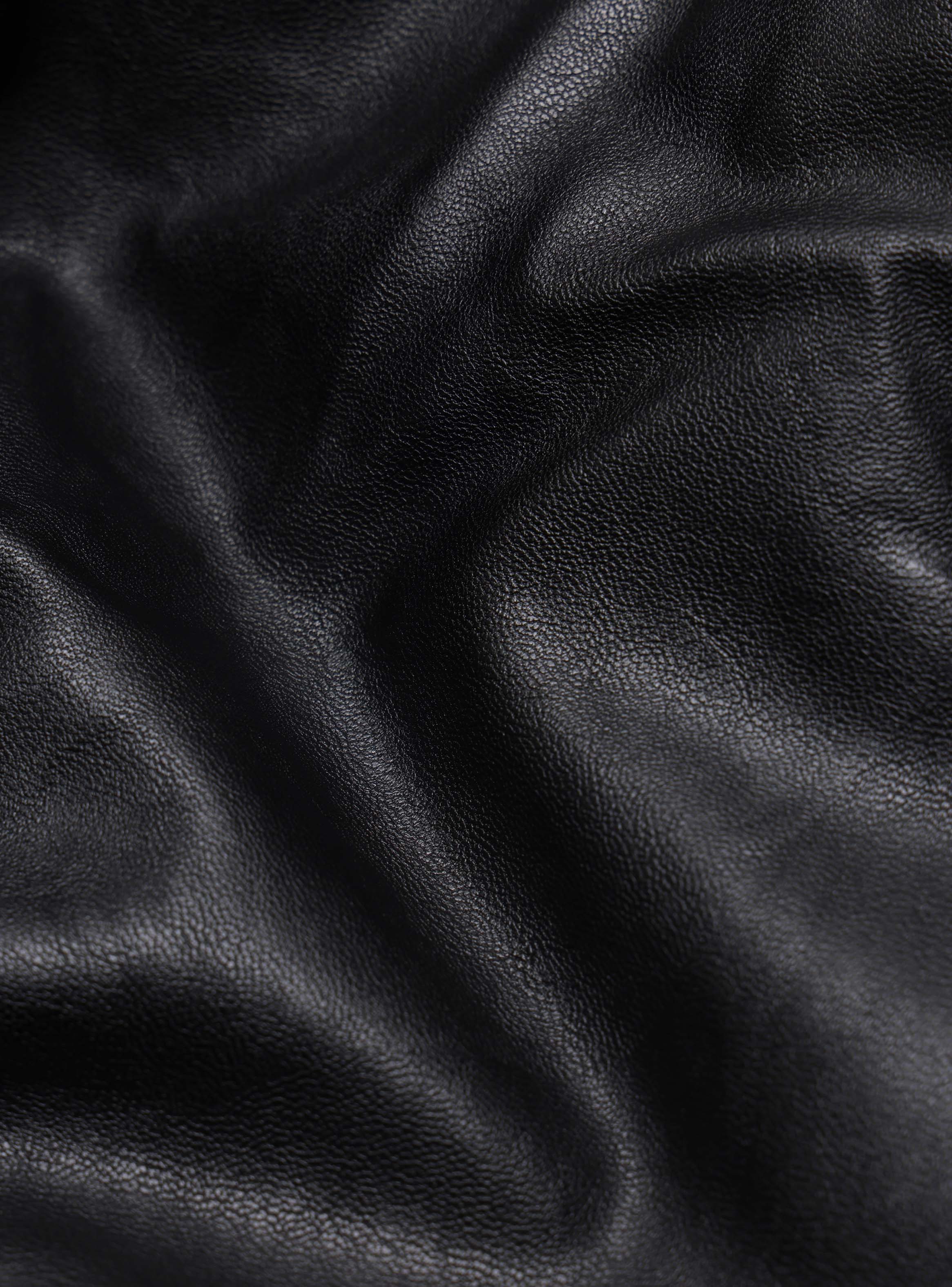 CHAQUETA TEXTURADA EN PU SLIM FIT NEGRO ARROW - 7