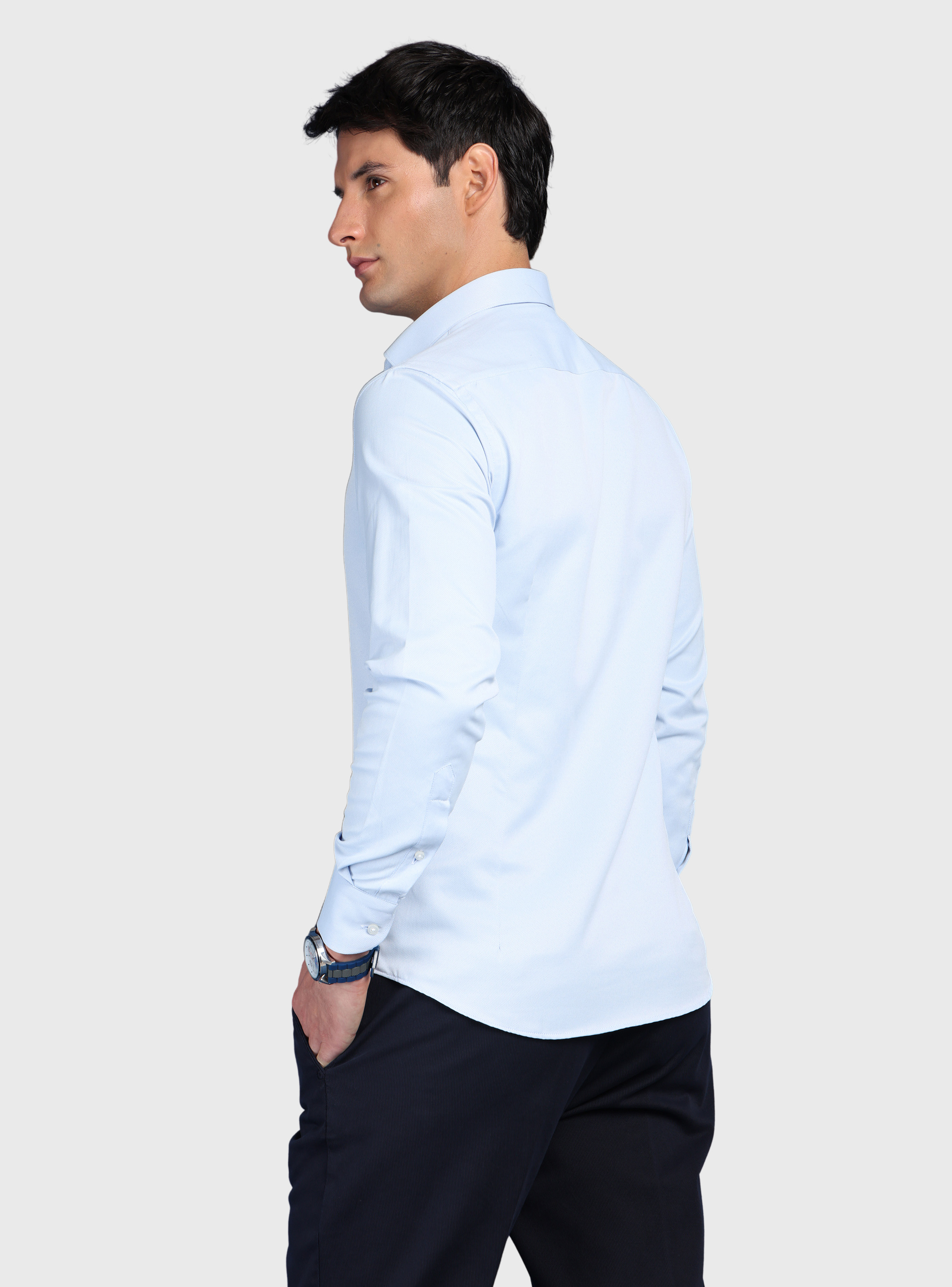CAMISA TEXTURADA SLIM FIT CELESTE ARROW - 2