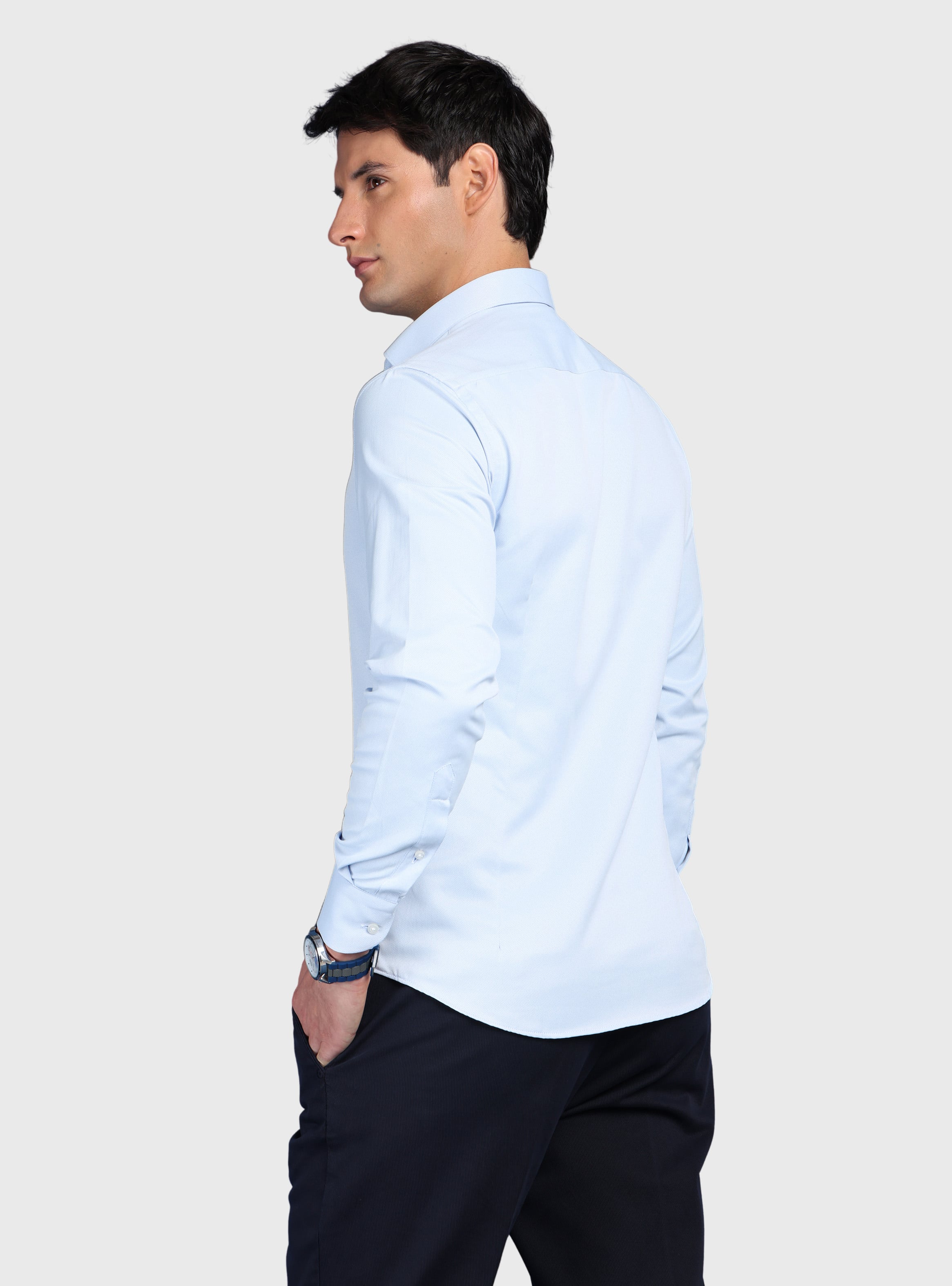 CAMISA TEXTURADA SLIM FIT CELESTE ARROW - 2