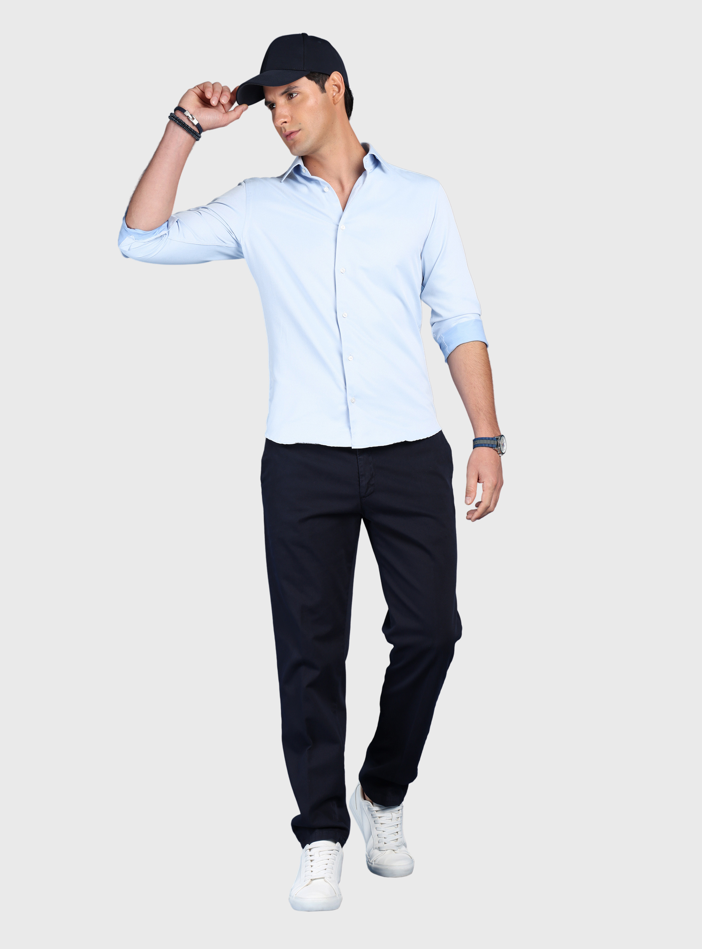 CAMISA TEXTURADA SLIM FIT CELESTE ARROW - 4