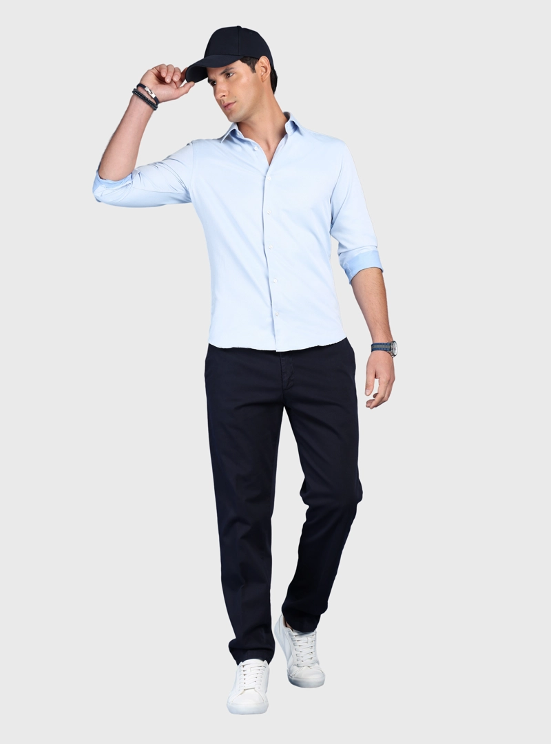 CAMISA TEXTURADA SLIM FIT CELESTE ARROW - 4