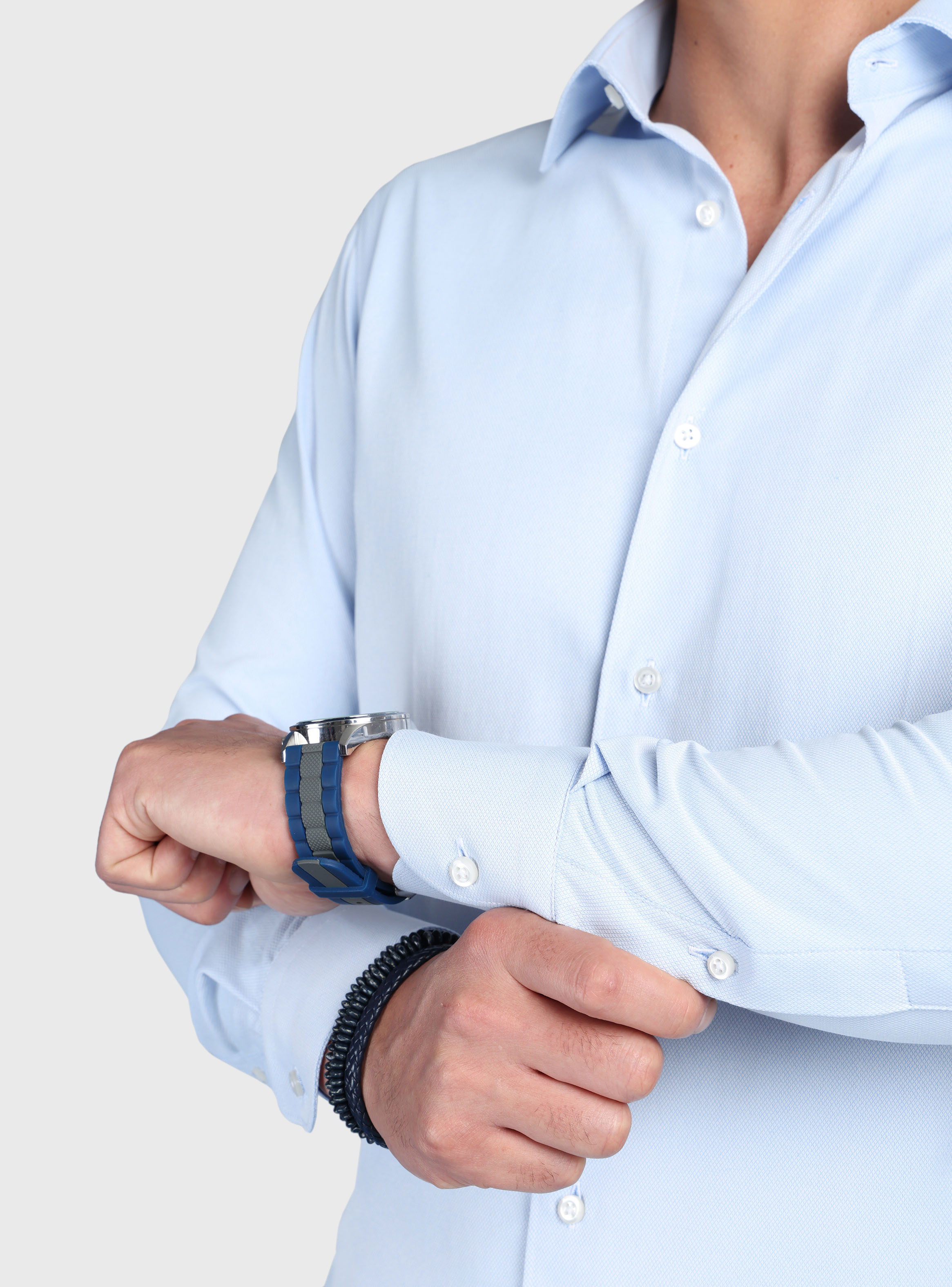 CAMISA TEXTURADA SLIM FIT CELESTE ARROW - 6