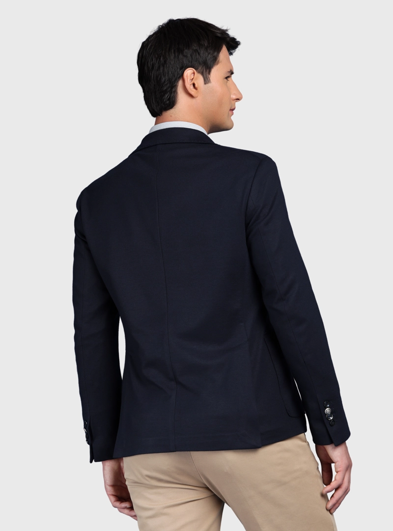 BLAZER LISO SPANDEX TAILORED FIT AZUL MARINO ARROW - 2