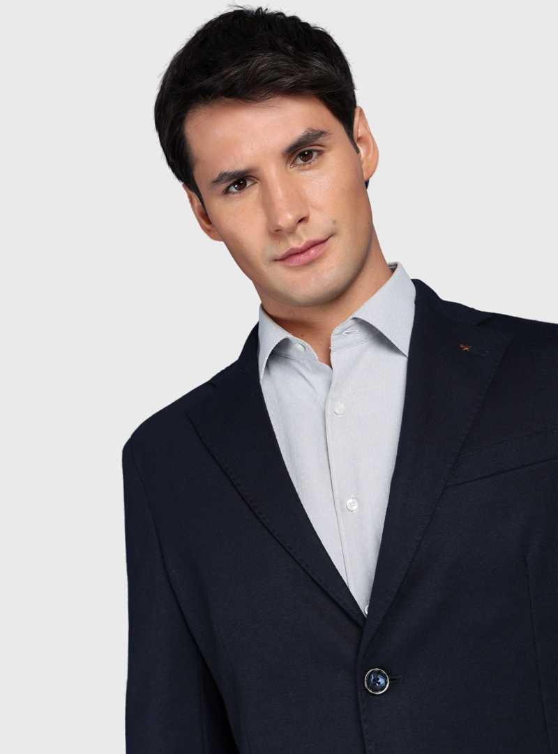 BLAZER LISO SPANDEX TAILORED FIT AZUL MARINO ARROW - 3
