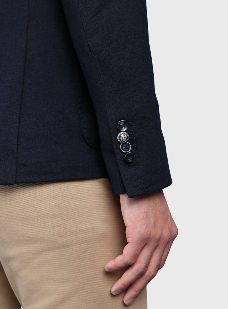 BLAZER LISO SPANDEX TAILORED FIT AZUL MARINO ARROW - 6