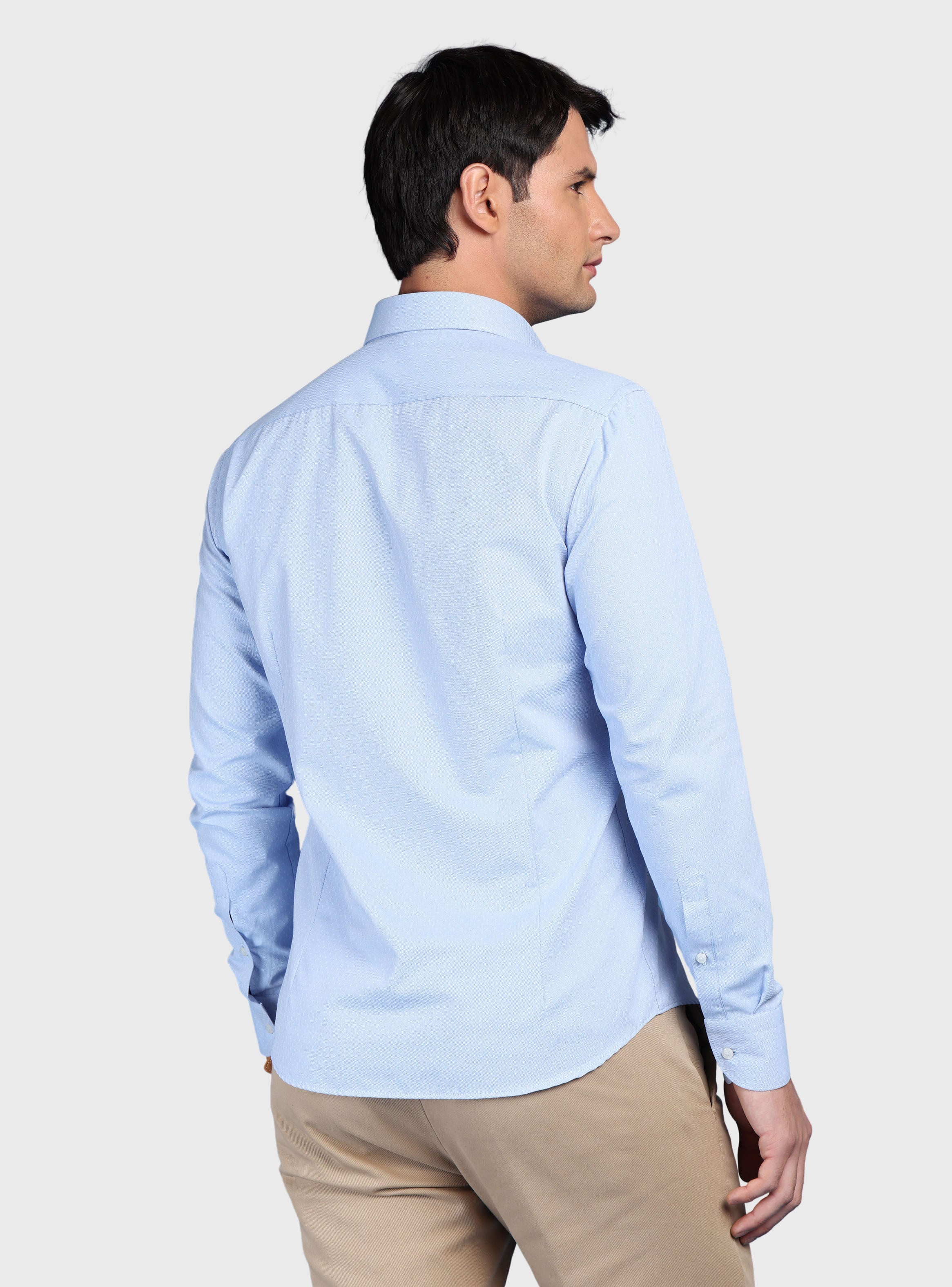 CAMISA TEXTURADA SLIM FIT AZUL ARROW - 2