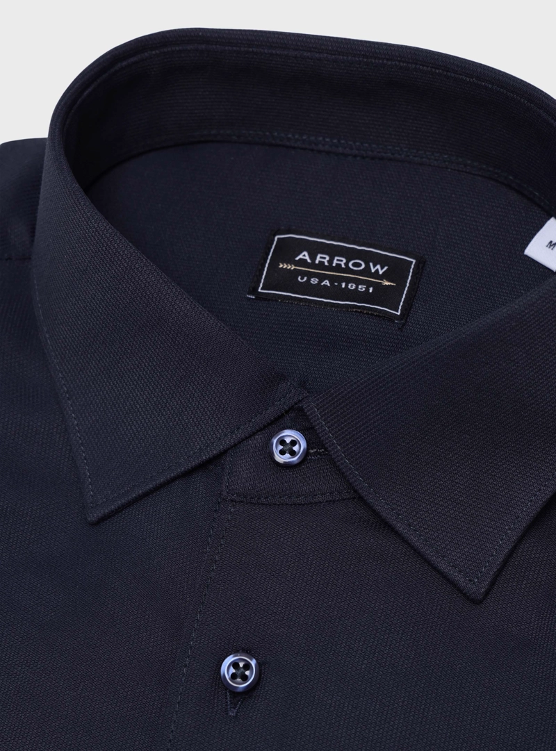 CAMISA TEXTURADA SLIM FIT AZUL ARROW - 5