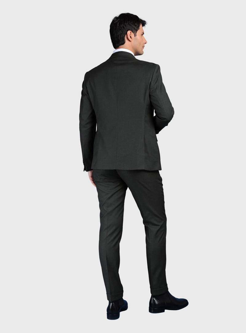 TRAJE LISO SPANDEX SLIM FIT VERDE ARROW - 2