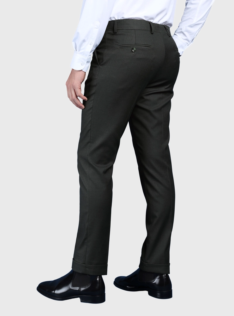TRAJE LISO SPANDEX SLIM FIT VERDE ARROW - 8