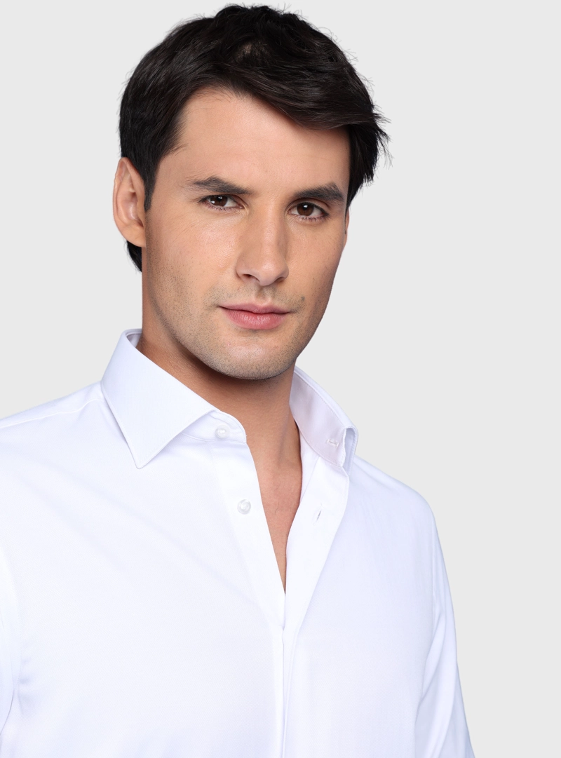 CAMISA TEXTURADA SLIM FIT BLANCO ARROW - 3