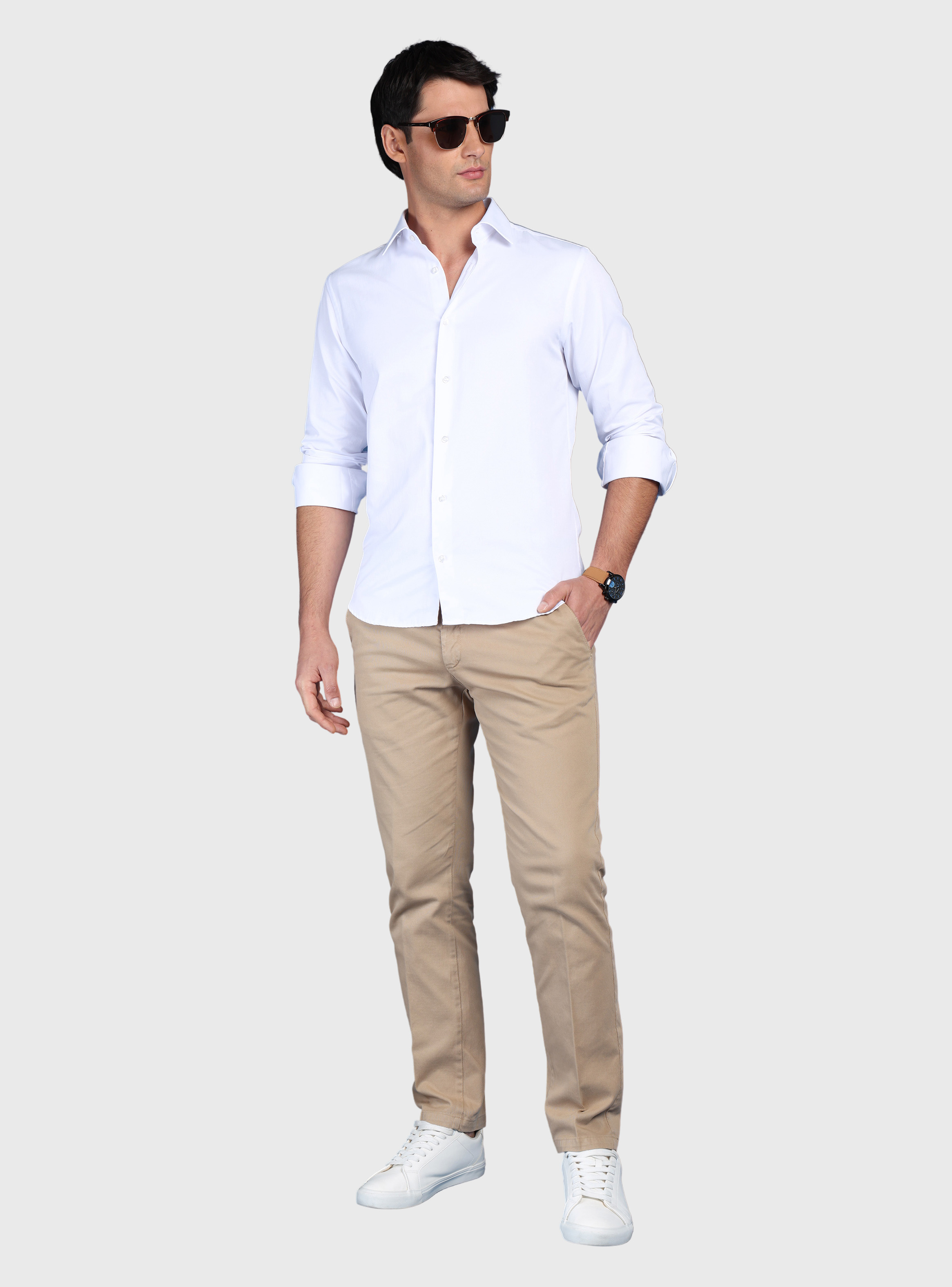 CAMISA TEXTURADA SLIM FIT BLANCO ARROW - 4