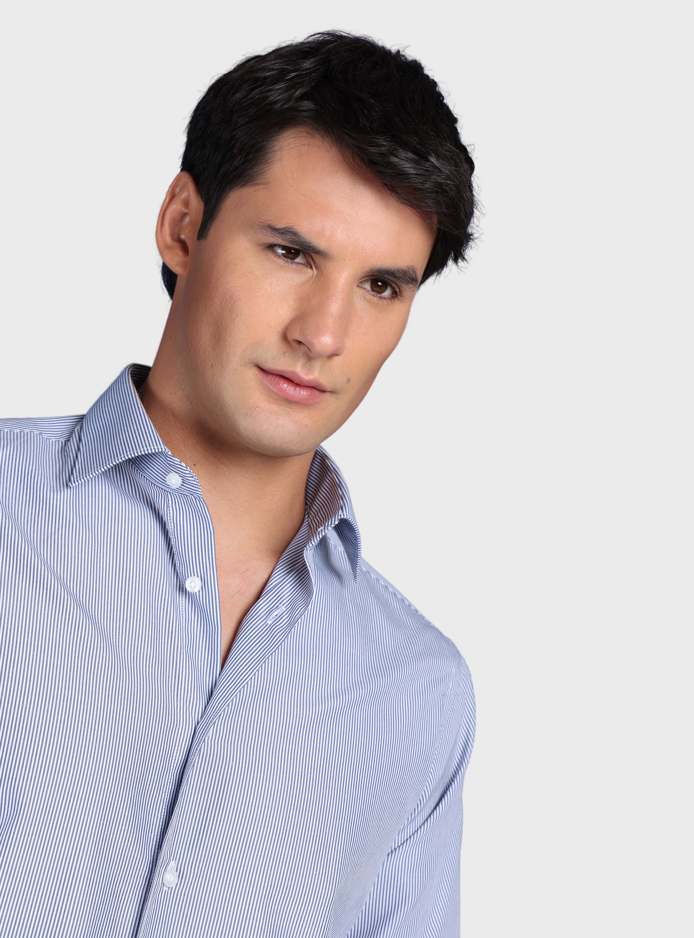 CAMISA A RAYAS SLIM FIT AZUL ARROW - 3