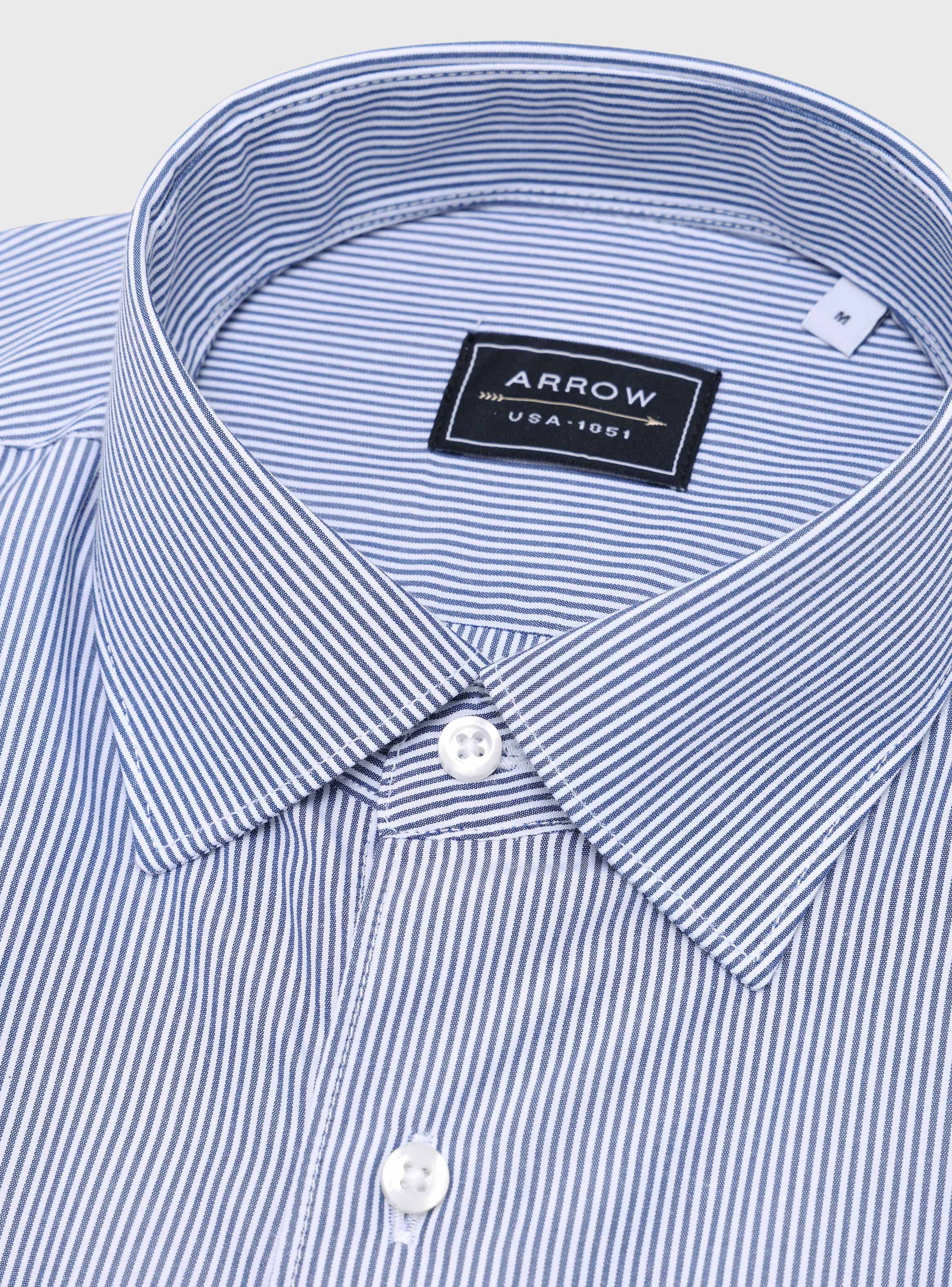CAMISA A RAYAS SLIM FIT AZUL ARROW - 5