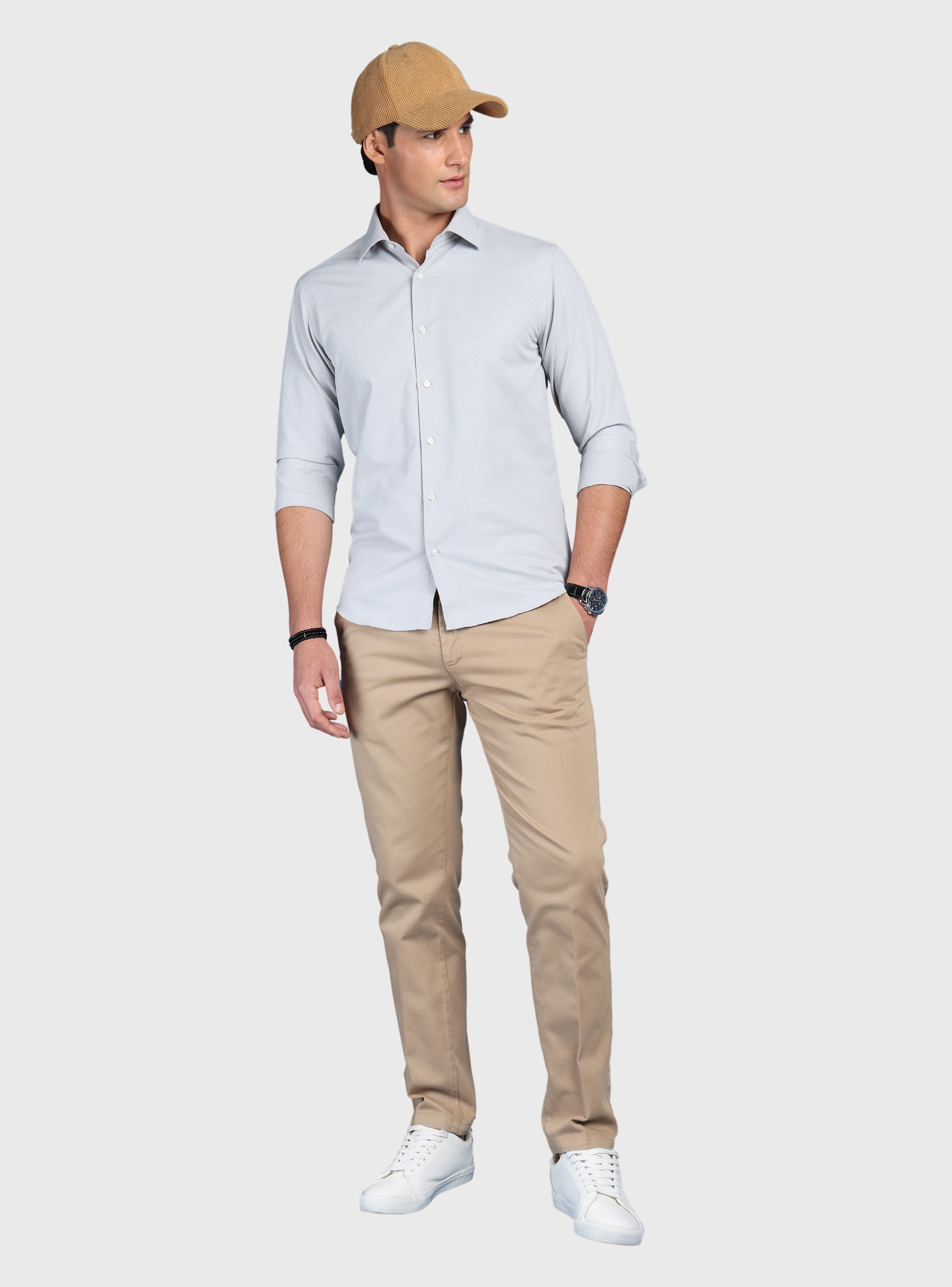 CAMISA TEXTURADA SLIM FIT VERDE ARROW - 4