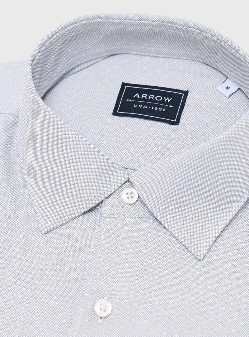 CAMISA TEXTURADA SLIM FIT VERDE ARROW - 5