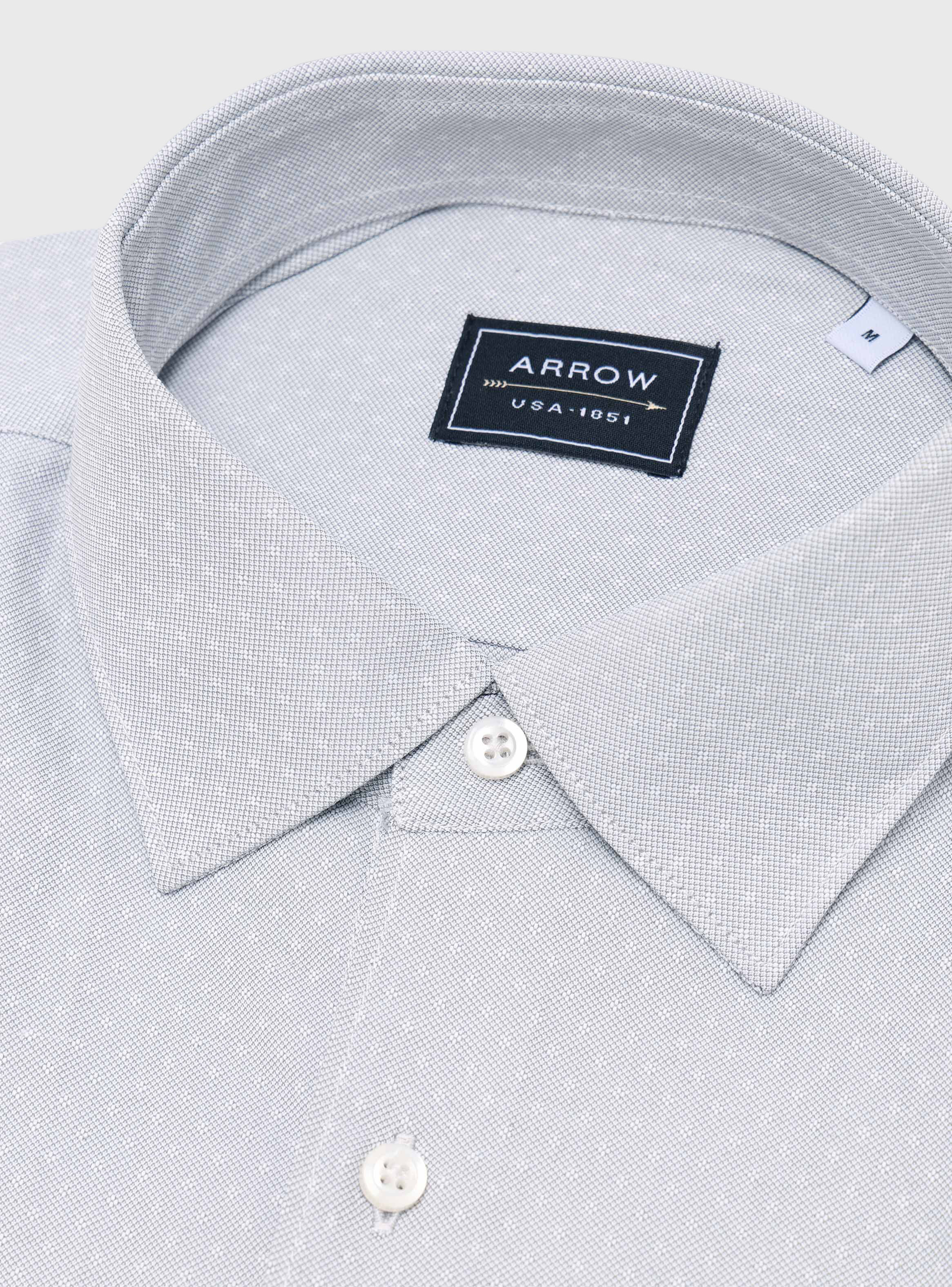 CAMISA TEXTURADA SLIM FIT VERDE ARROW - 5