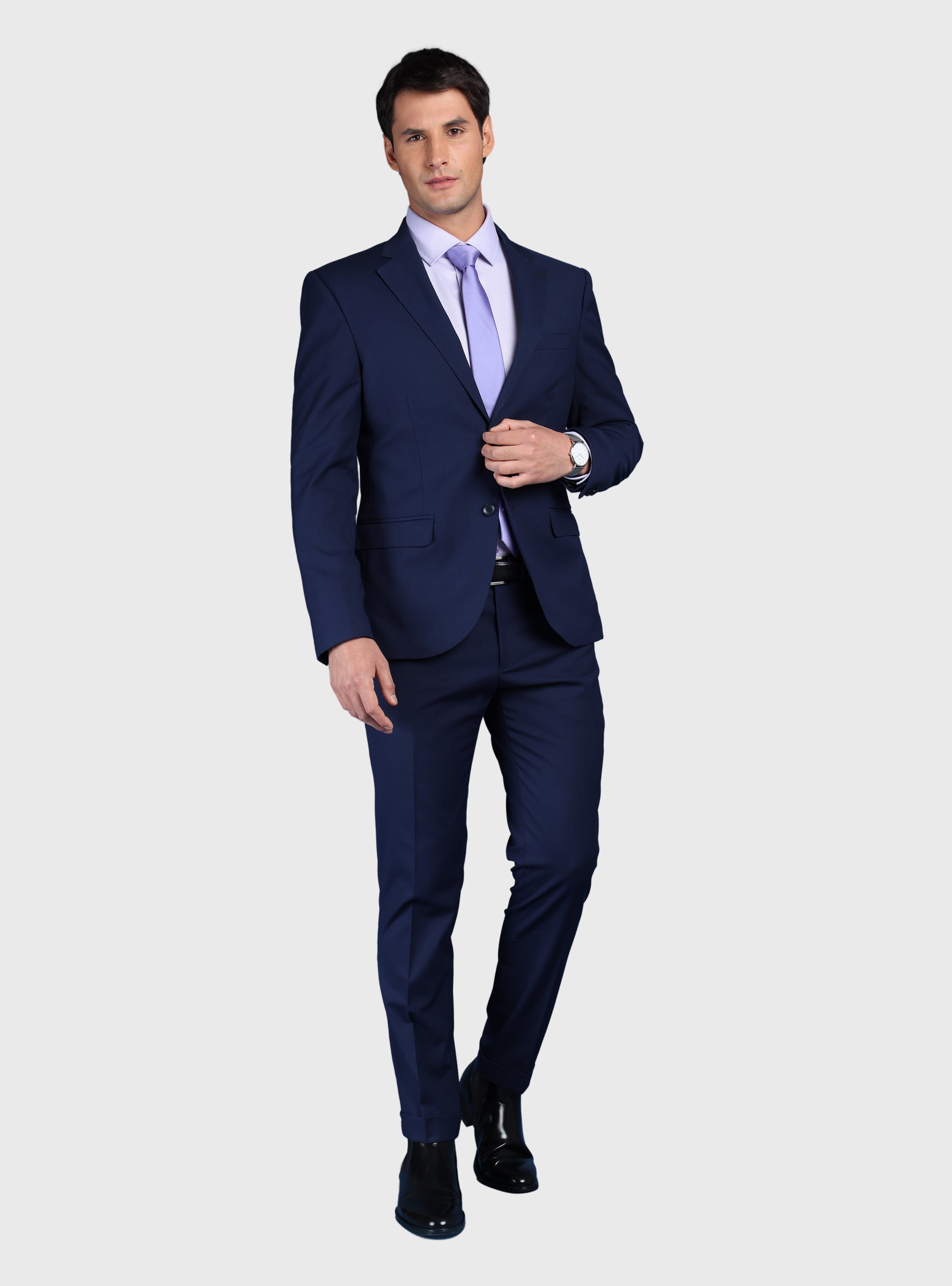 TRAJE LISO SPANDEX SLIM FIT AZUL ARROW - 1