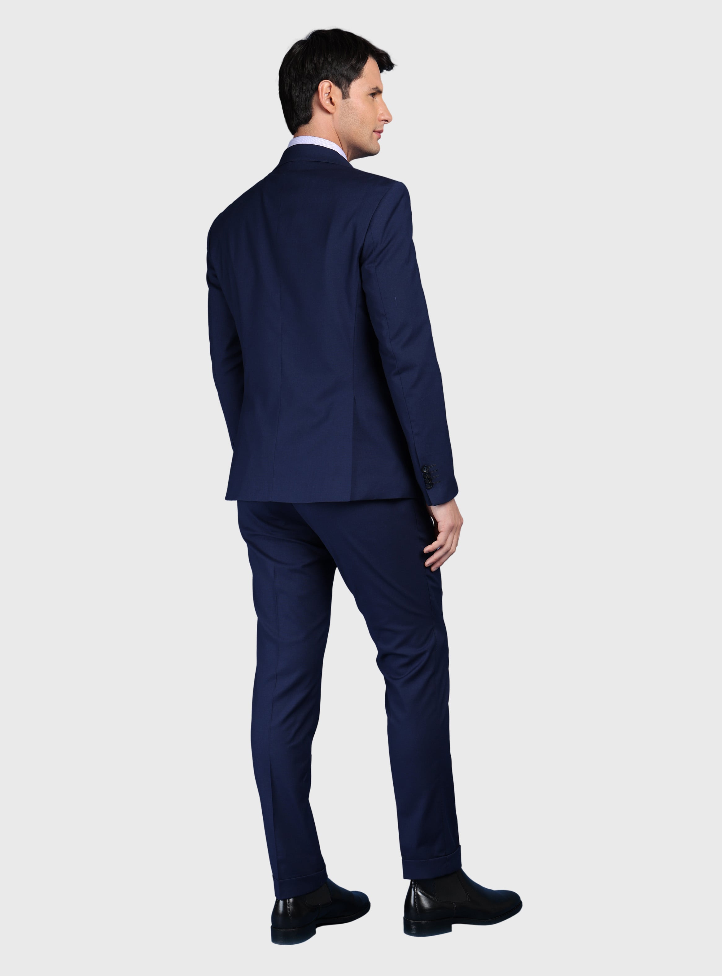 TRAJE LISO SPANDEX SLIM FIT AZUL ARROW - 2