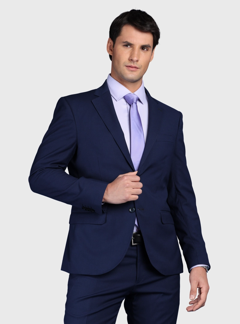 TRAJE LISO SPANDEX SLIM FIT AZUL ARROW - 3