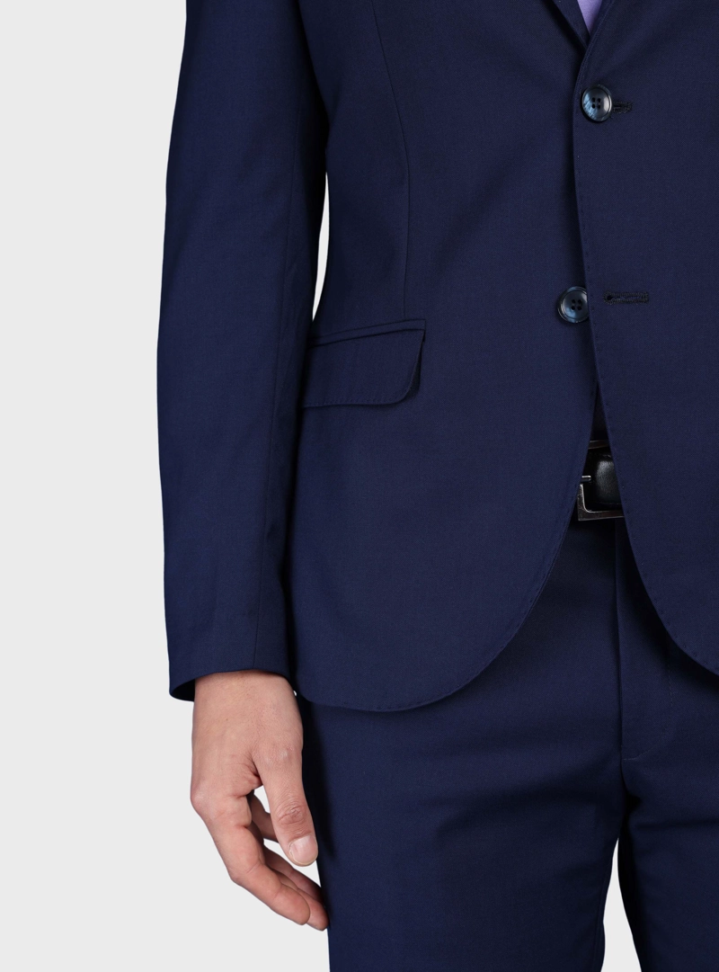 TRAJE LISO SPANDEX SLIM FIT AZUL ARROW - 6