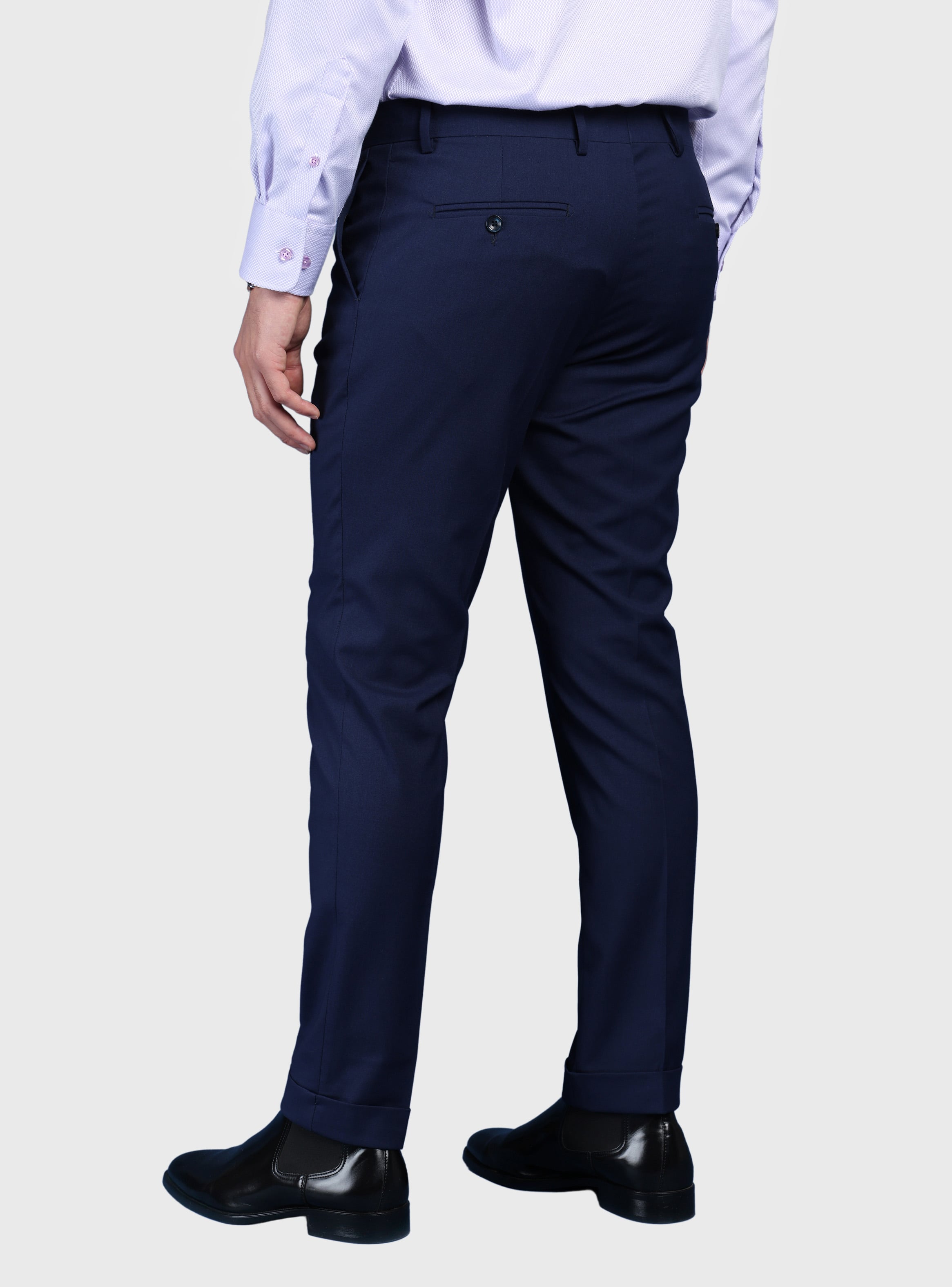 TRAJE LISO SPANDEX SLIM FIT AZUL ARROW - 8