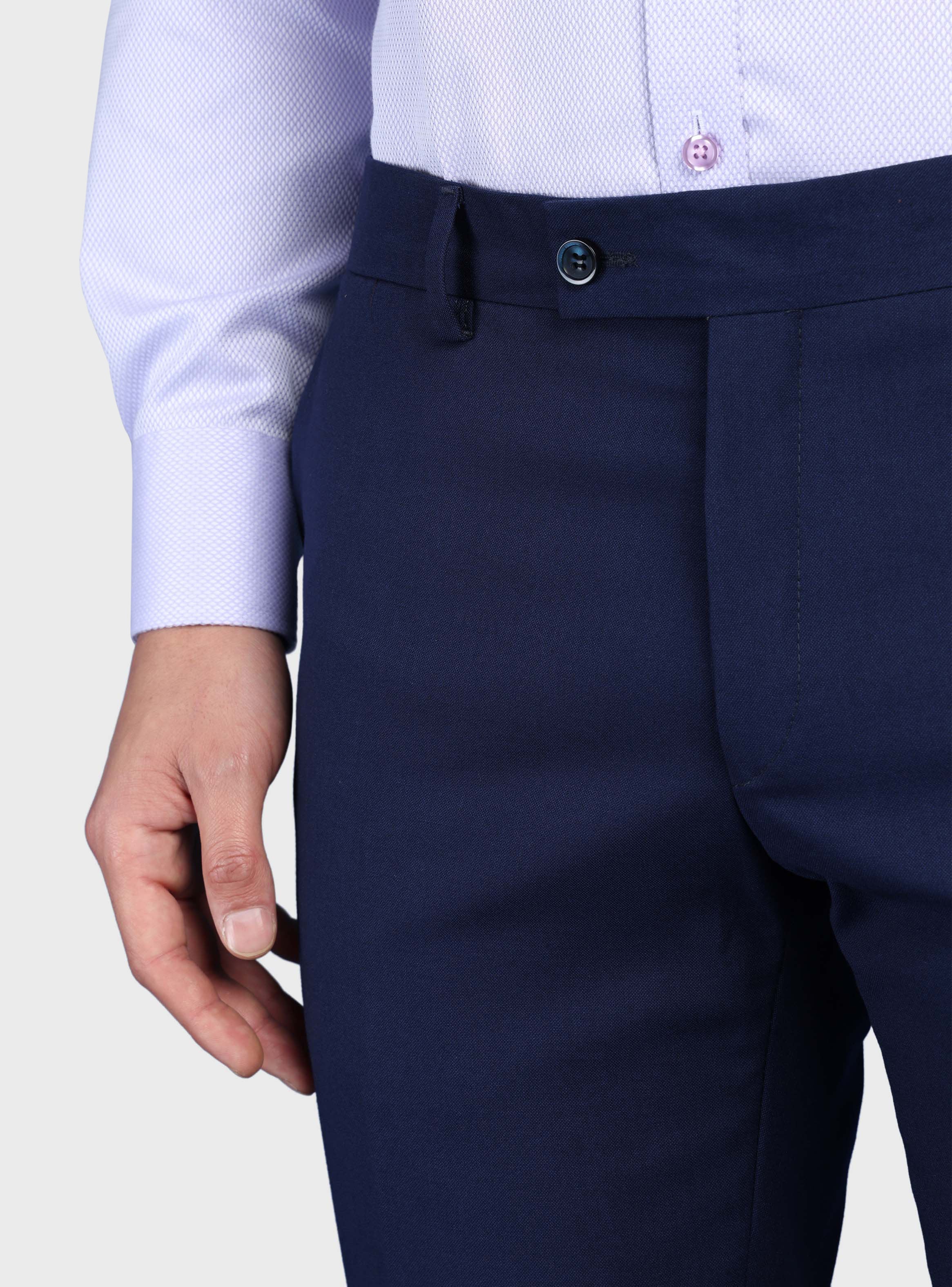 TRAJE LISO SPANDEX SLIM FIT AZUL ARROW - 9