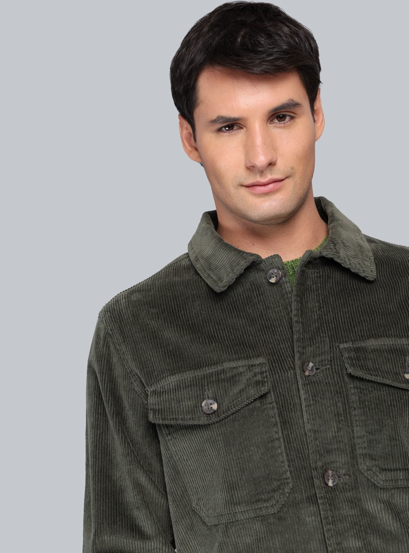 CHAQUETA COTELE  SPANDEX REGULAR FIT VERDE ARROW - 3