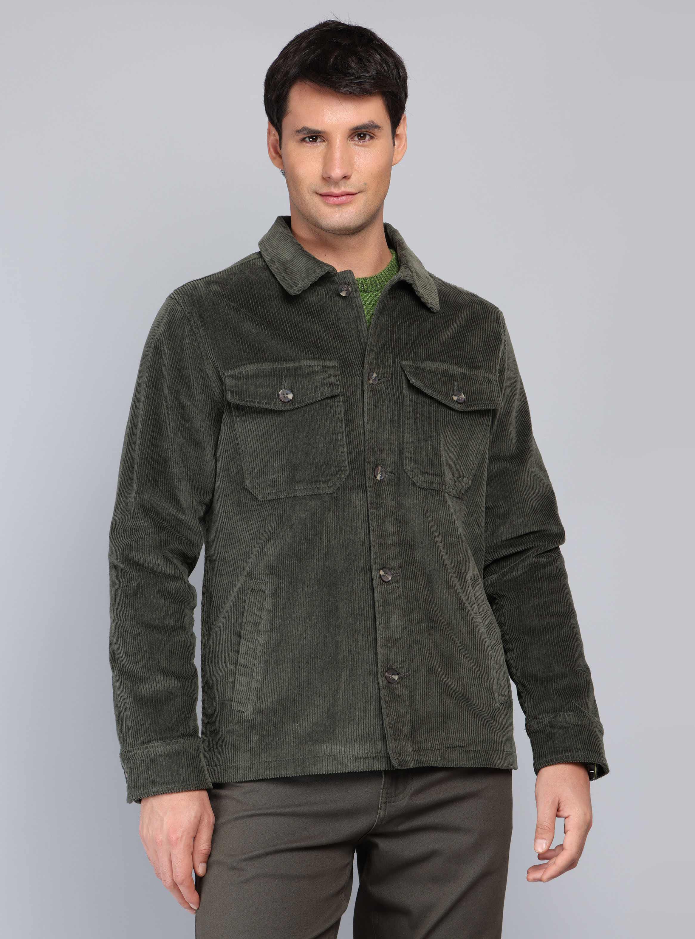 CHAQUETA COTELE  SPANDEX REGULAR FIT VERDE ARROW - 6