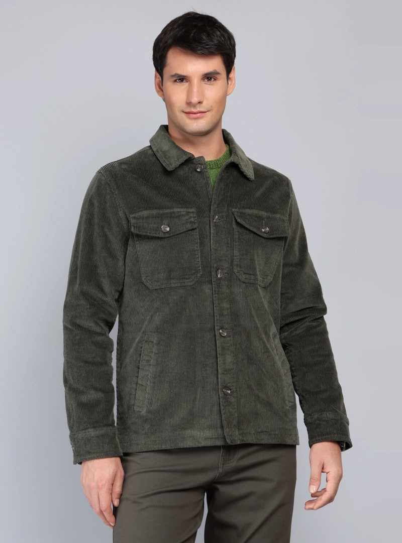 CHAQUETA COTELE SPANDEX REGULAR FIT VERDE ARROW - 6