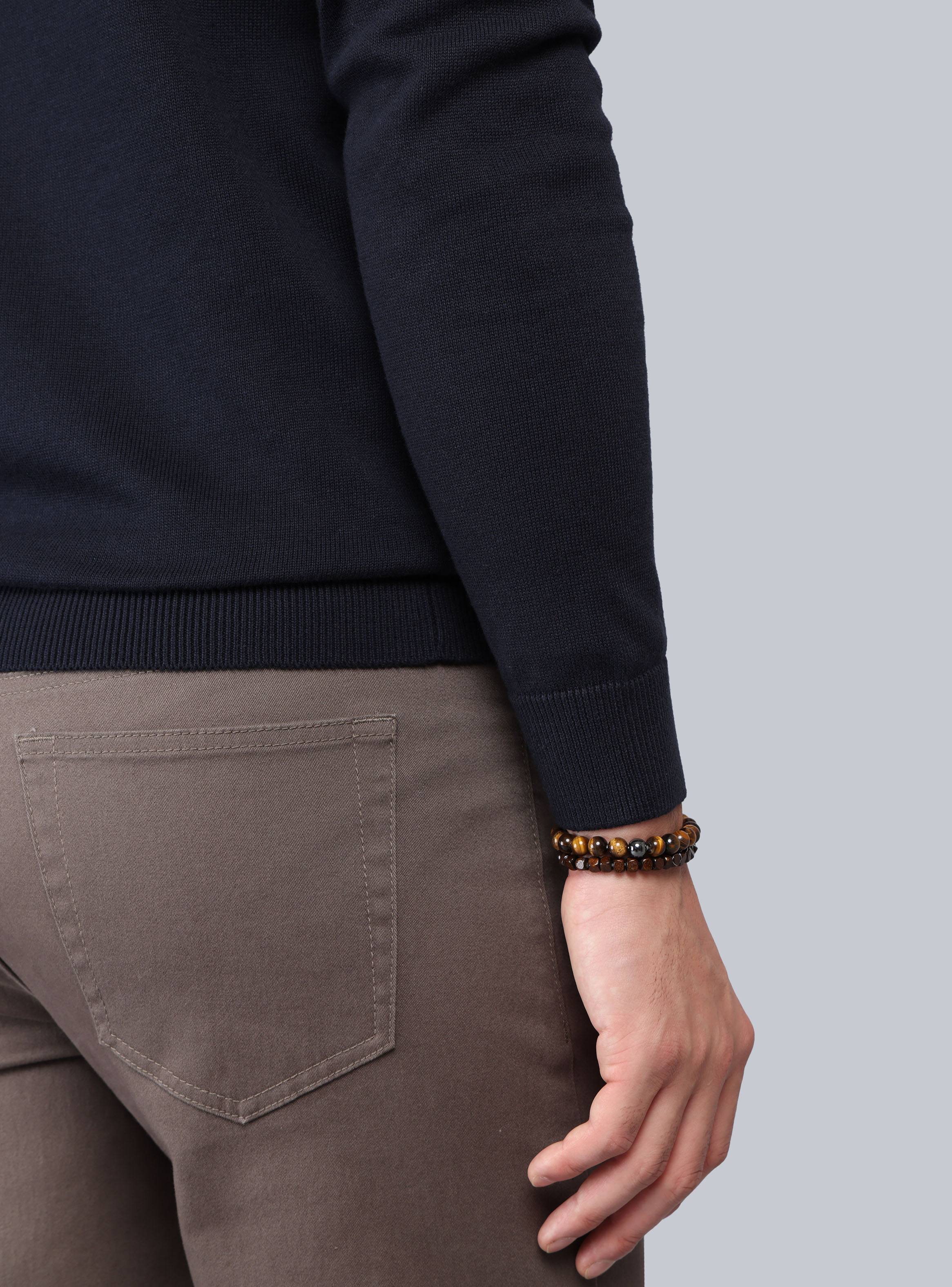 SWEATER CUELLO REDONDO REGULAR FIT AZUL MARINO ARROW - 5